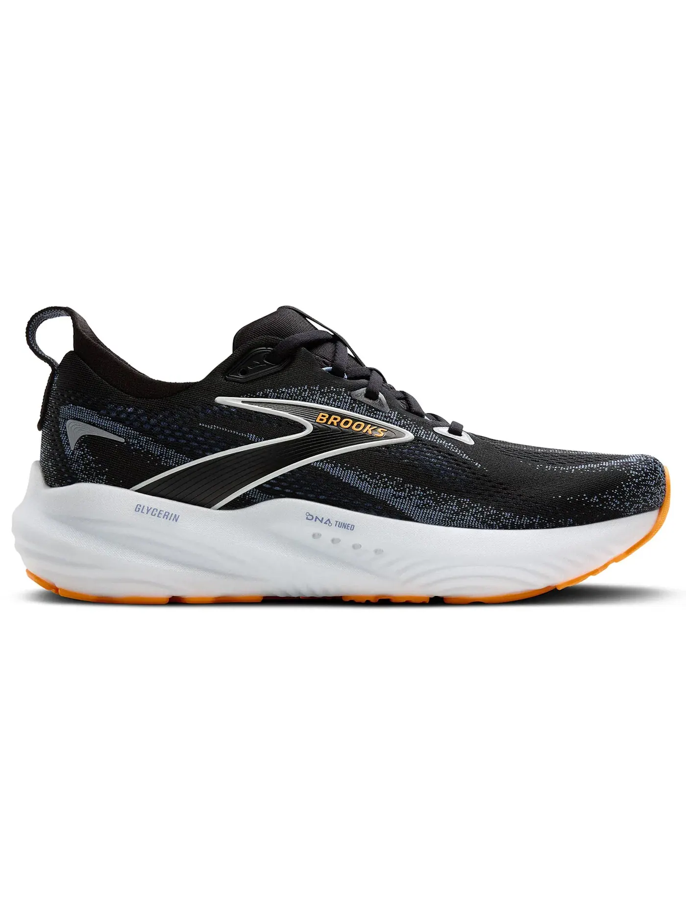 Мужские кроссовки для бега Brooks Glycerin 22 — изображение 1 из 1, черный/синий/оранжевый