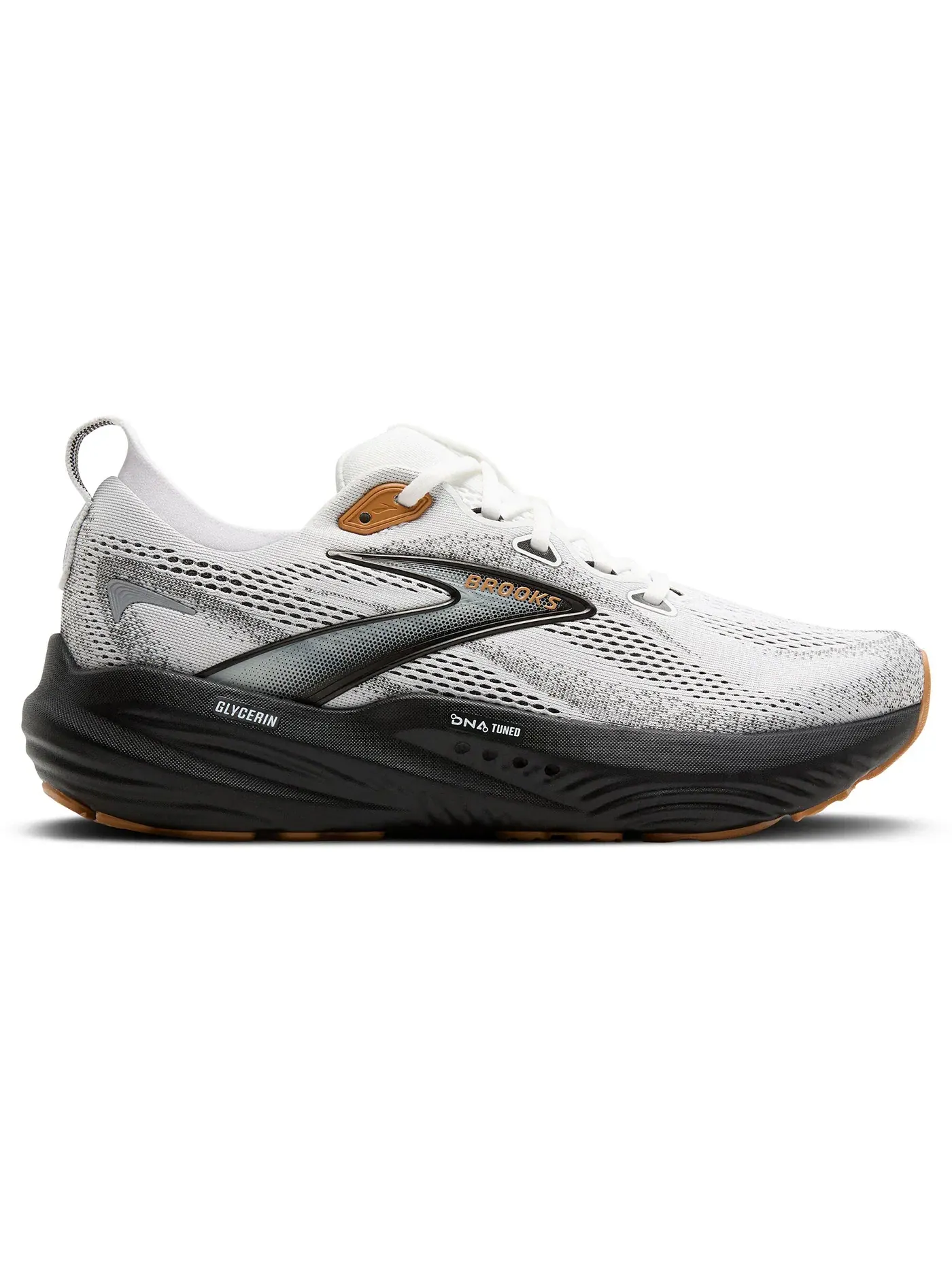Мужские кроссовки для бега Brooks Glycerin 22 — изображение 1 из 1, белый серый черный