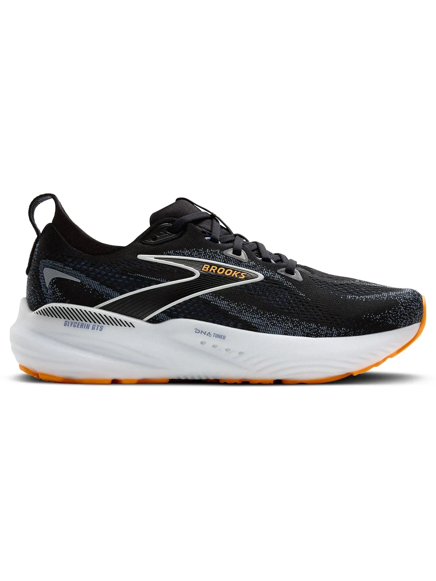 Мужские кроссовки для бега с поддержкой Brooks Glycerin GTS 22 — изображение 1 из 1, черный/синий/оранжевый