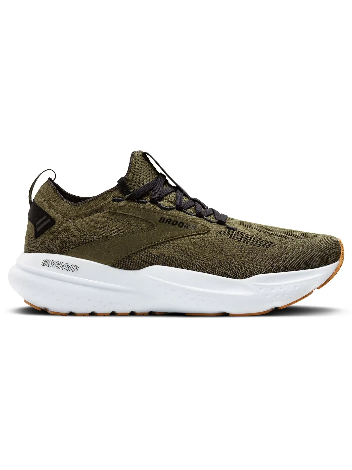 Мужские кроссовки для бега Brooks Glycerin StealthFit 21 — изображение 1 из 1, зеленый/черный/белый