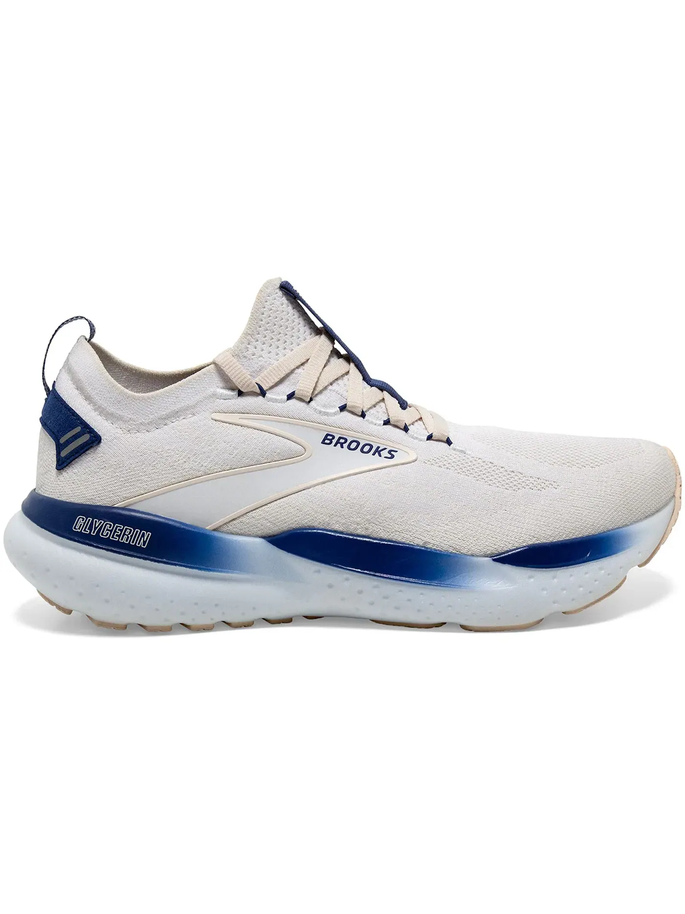 Мужские кроссовки для бега с технологией StealthFit Brooks Glycerin StealthFit 21 — изображение 1 из 1, белый//синий