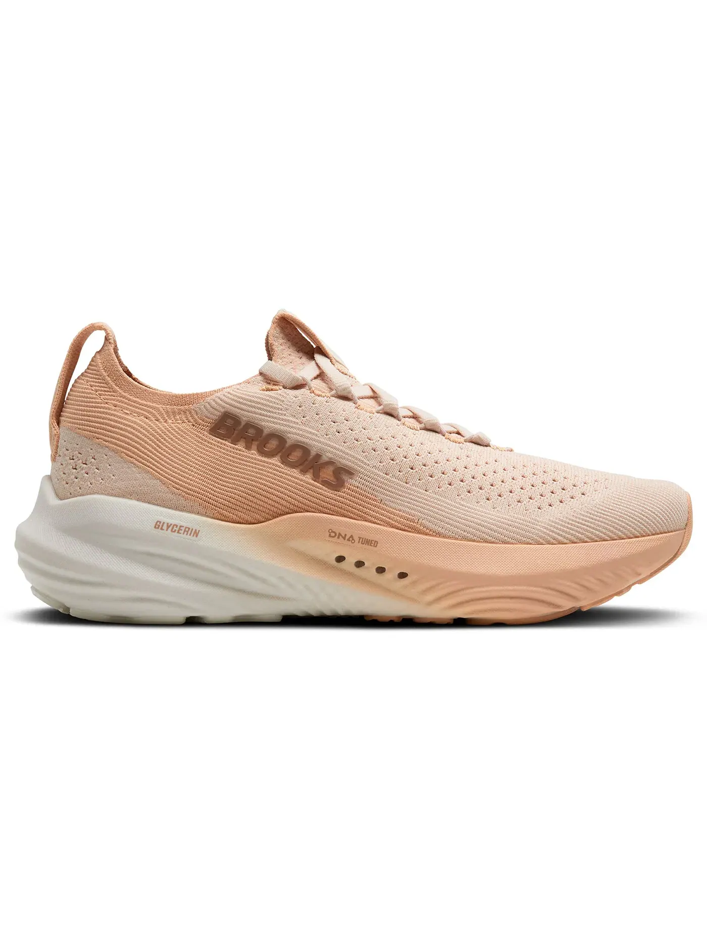 Женские кроссовки для бега Glycerin StealthFit 22 Brooks, Almond Peach Almond Portabella — изображение 1 из 1