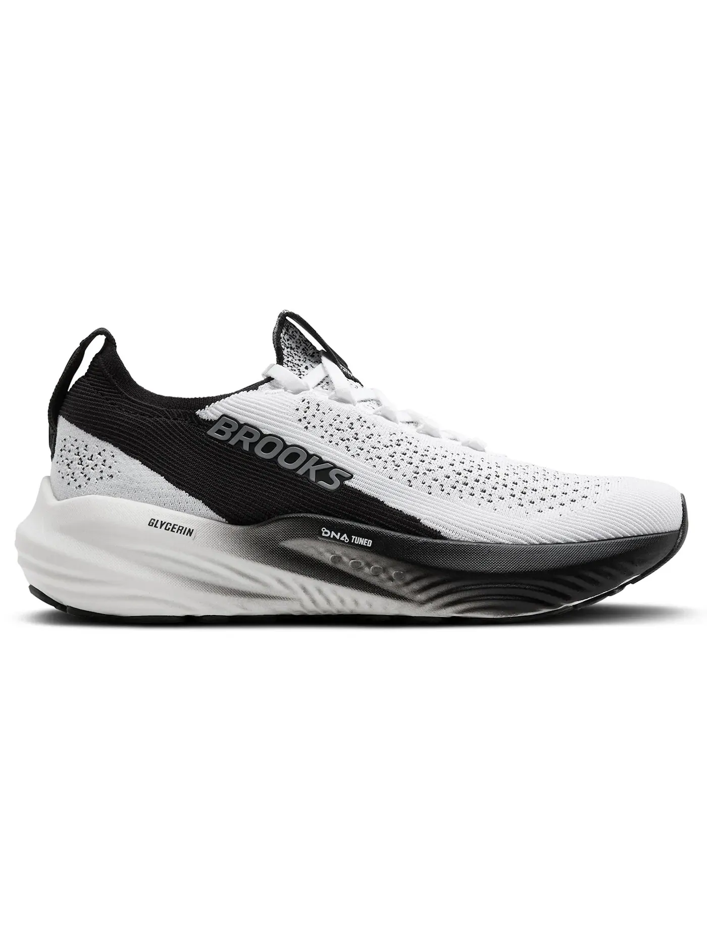 Женские кроссовки с амортизацией Brooks Glycerin StealthFit 22 Brooks — изображение 1 из 1, белый/серый/черный