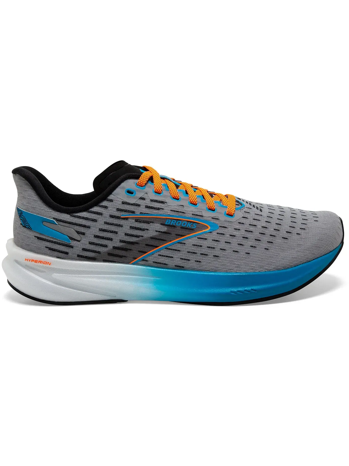 Мужские кроссовки для бега Brooks Hyperion Grey/Atomic Blue/Scarlet — изображение 1 из 1