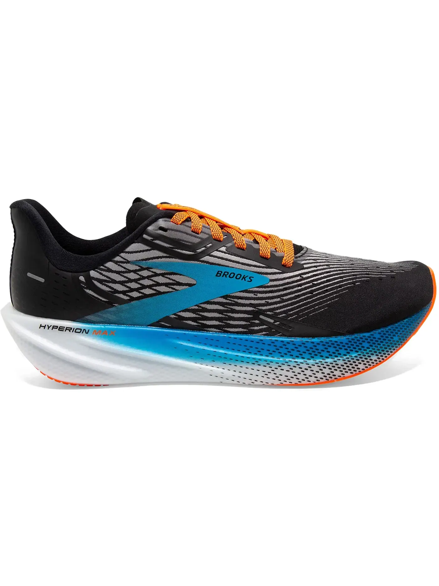 Мужские кроссовки для бега Brooks Hyperion Max — изображение 1 из 1, черный/серый/оранжевый