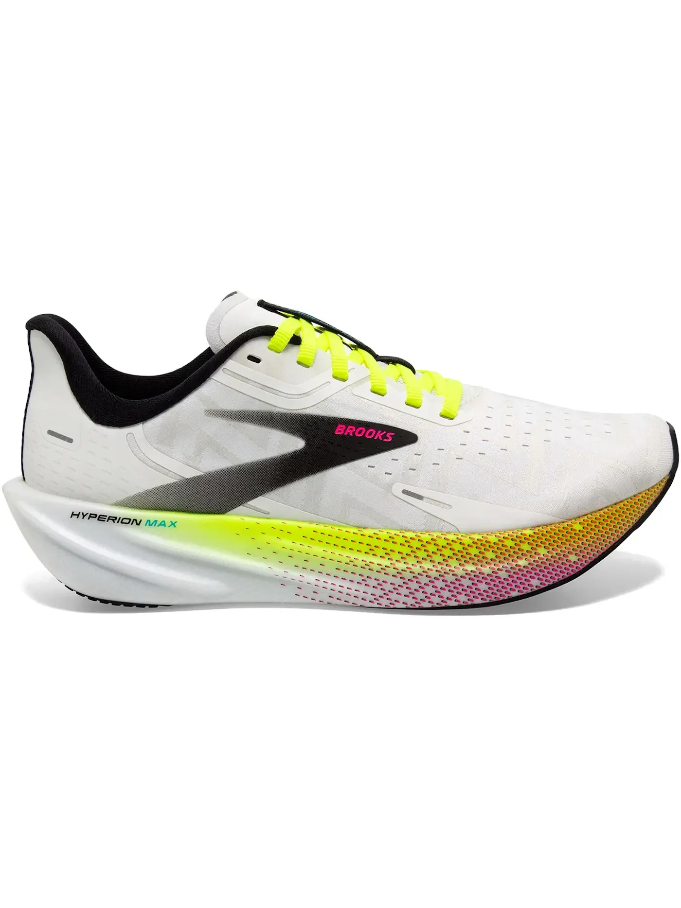 Мужские кроссовки для бега Brooks Hyperion Max — изображение 1 из 1, белый/черный