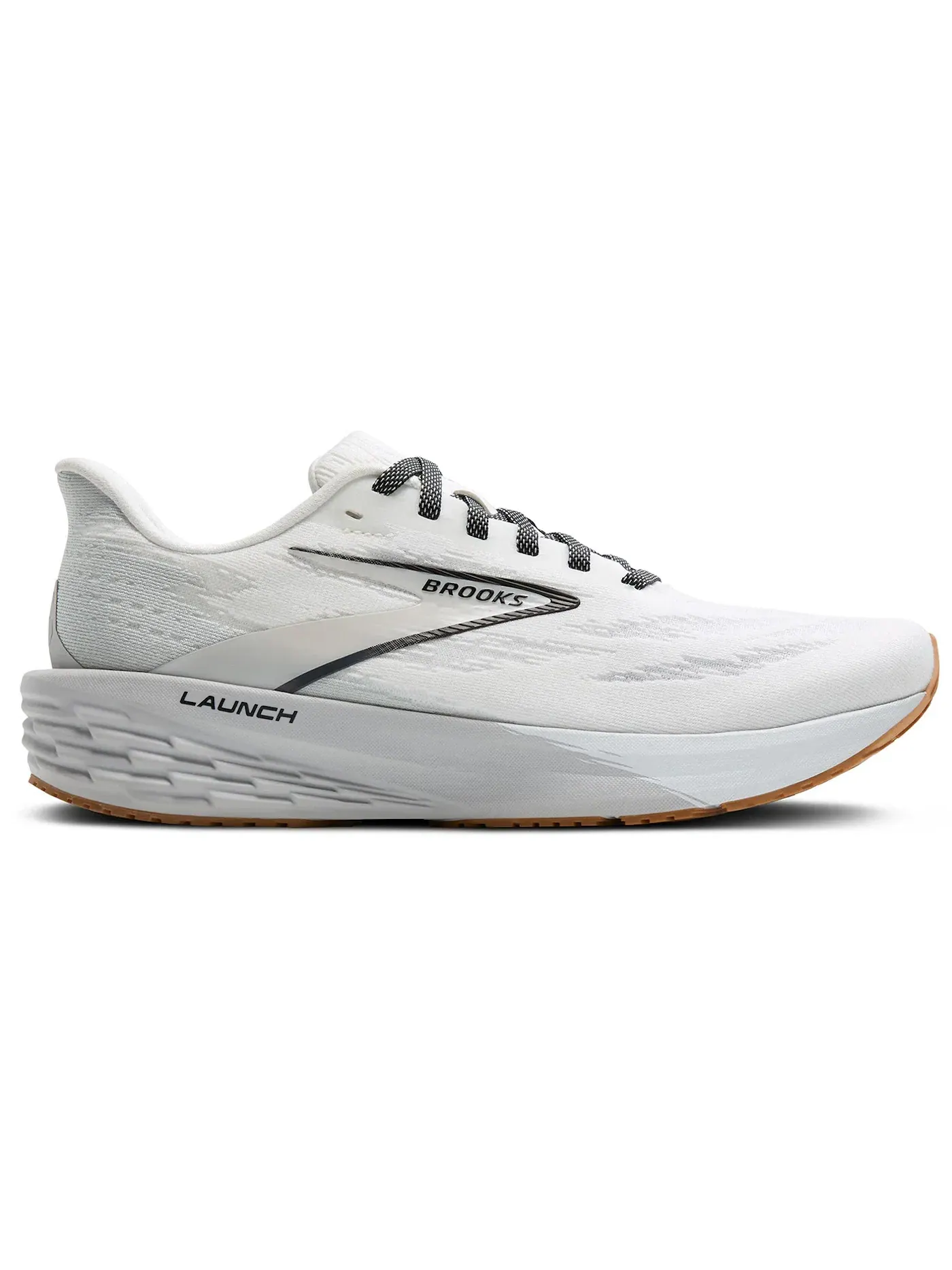 Мужские кроссовки для бега Brooks Launch 11 Brooks — изображение 1 из 1, белый/серый/черный