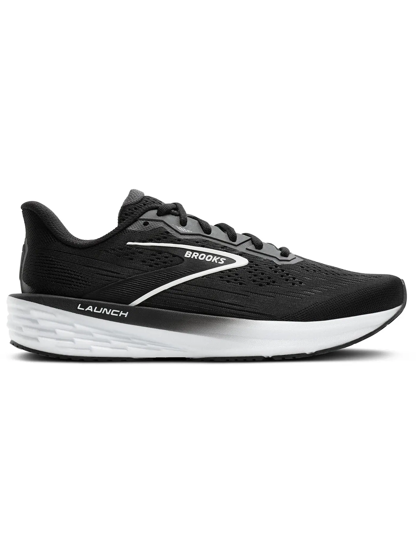 Женские кроссовки для бега Brooks Launch 12 Brooks — изображение 1 из 1, черный/серый/белый