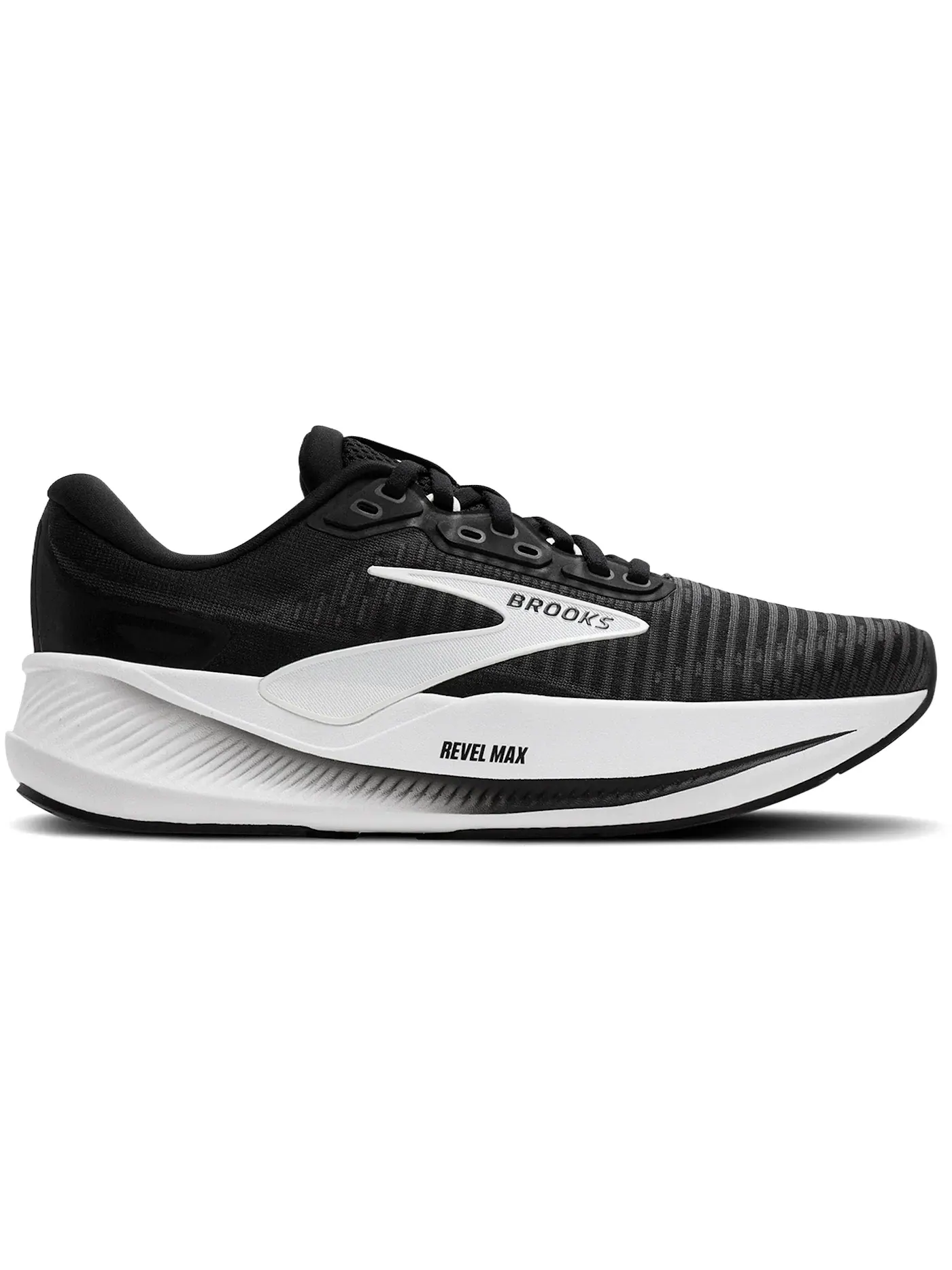 Женские кроссовки для бега Brooks Revel Max — изображение 1 из 1, черный/серый/белый
