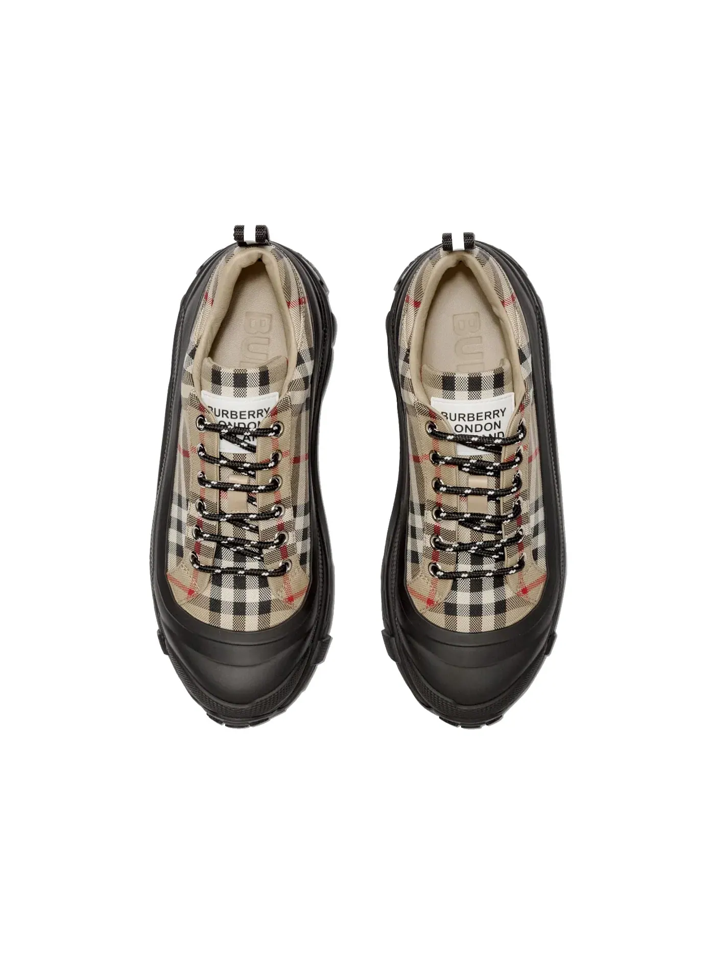 Женские кроссовки с принтом Burberry Arthur Burberry — изображение 2 из 3, бежевый черный