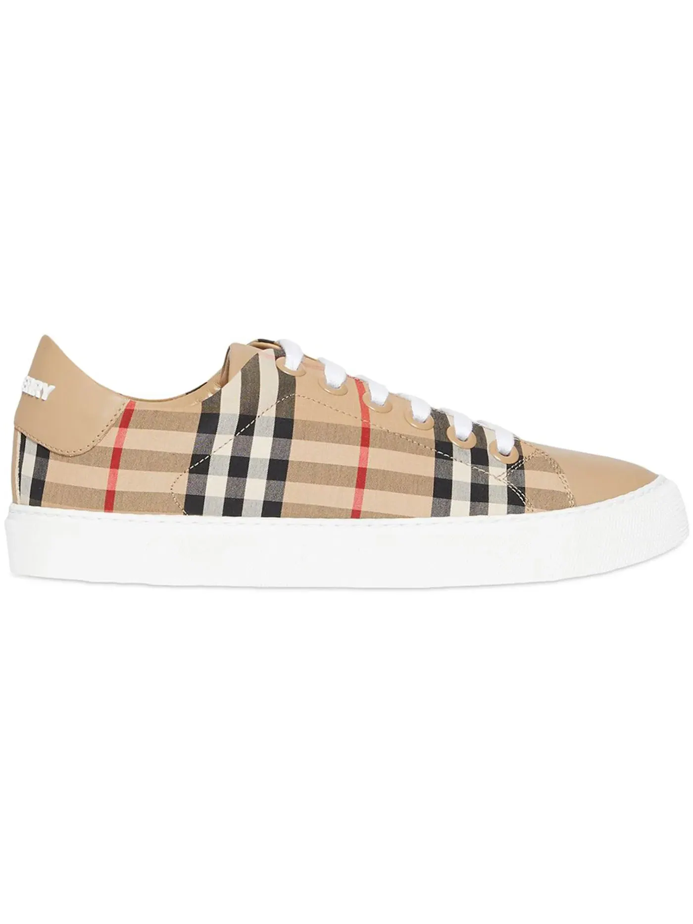 Женские кеды с принтом Burberry Bio-based Sole Vintage Check and Leather Sneakers Burberry