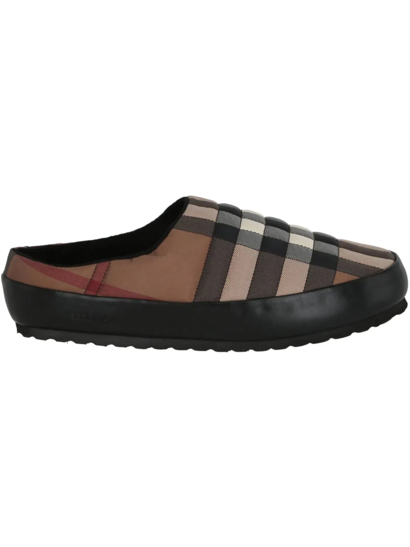 Мужские тапочки с принтом Burberry Birch Check Print Slipper Burberry — изображение 1 из 1, коричневый