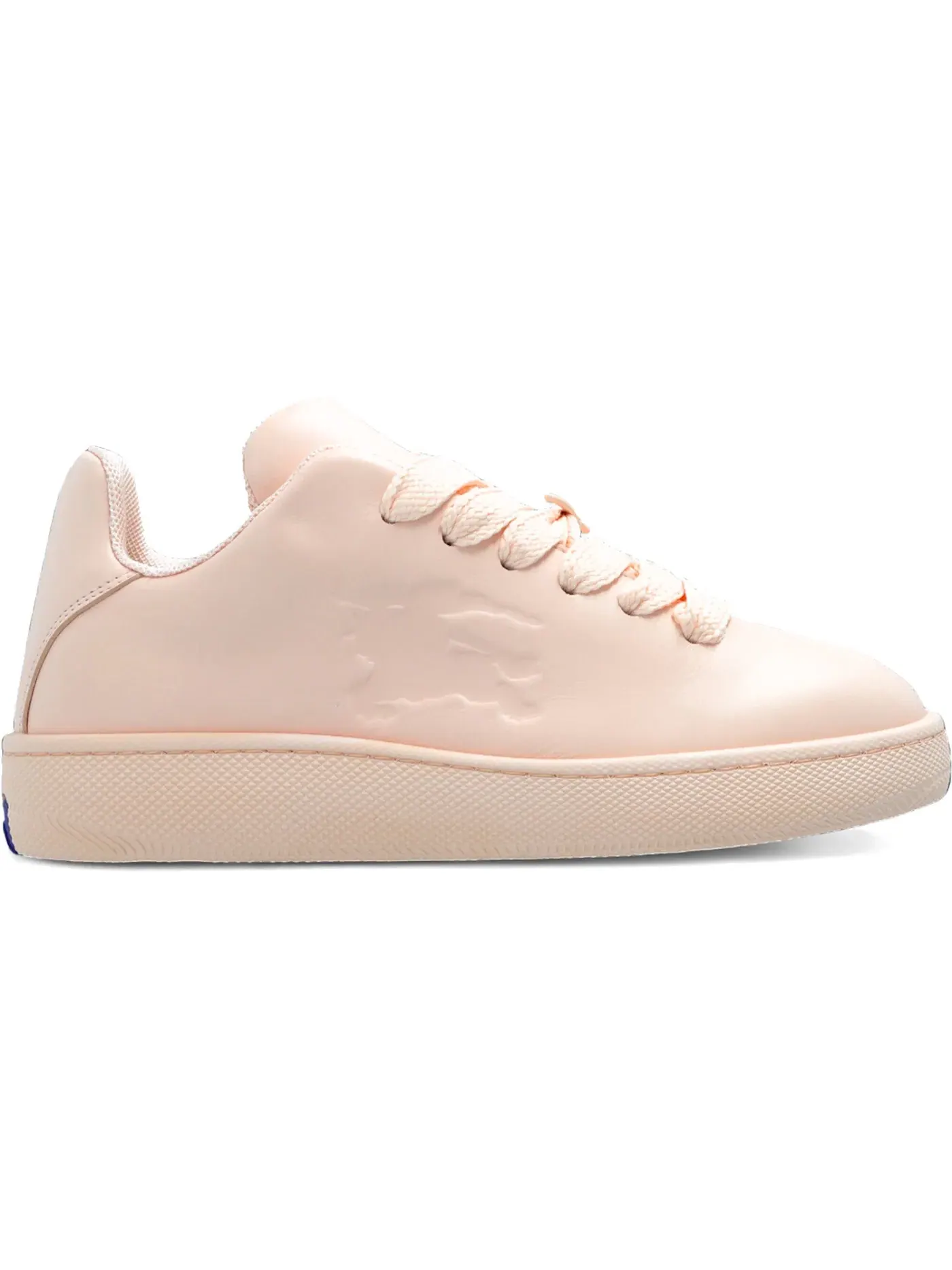 Женские кеды из кожи с принтом Burberry Box Leather Sneakers Burberry, Nude/Neutrals