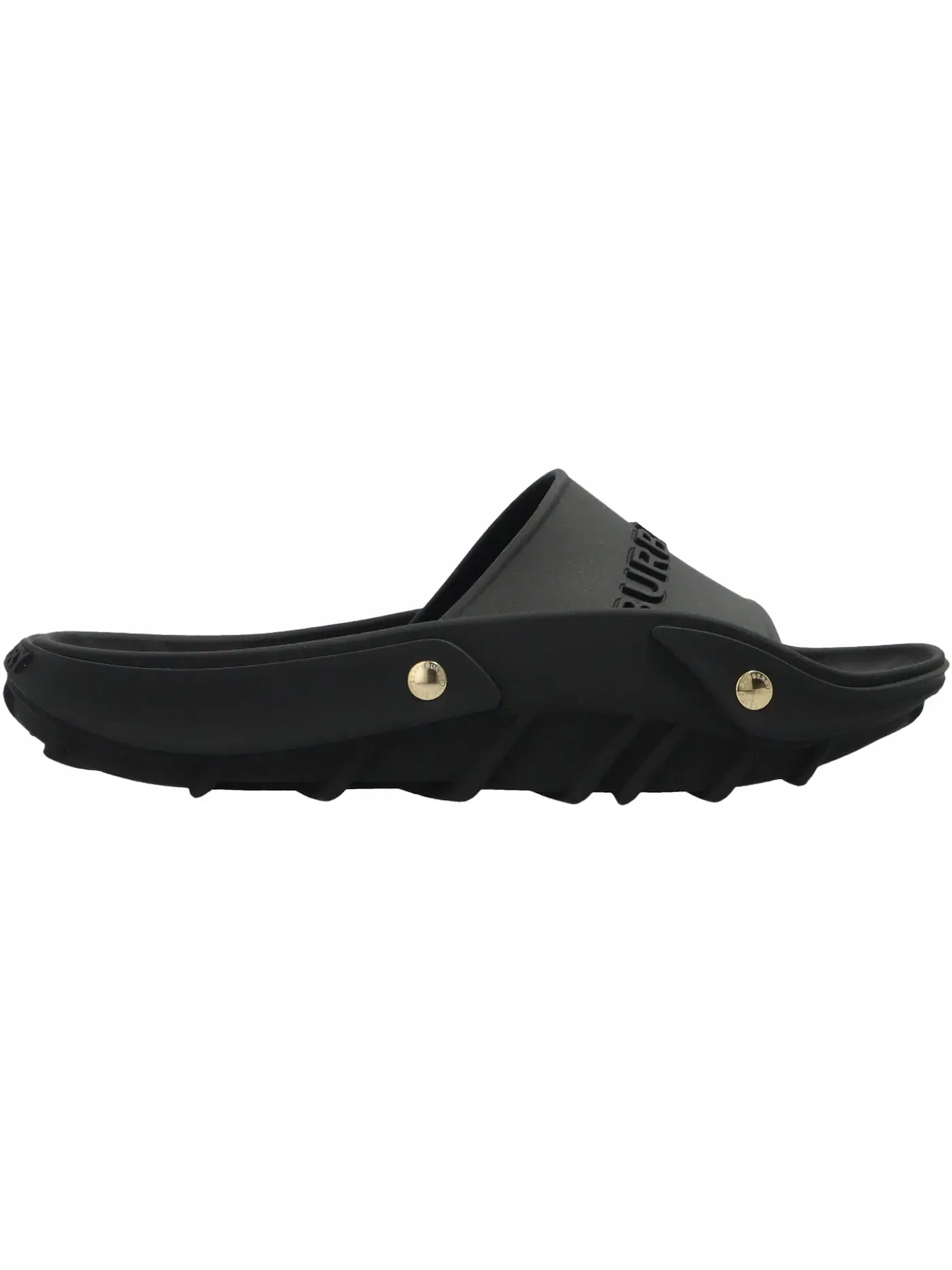 Женские шлепанцы Burberry Bucklow Rubber Slide — изображение 1 из 2, черный