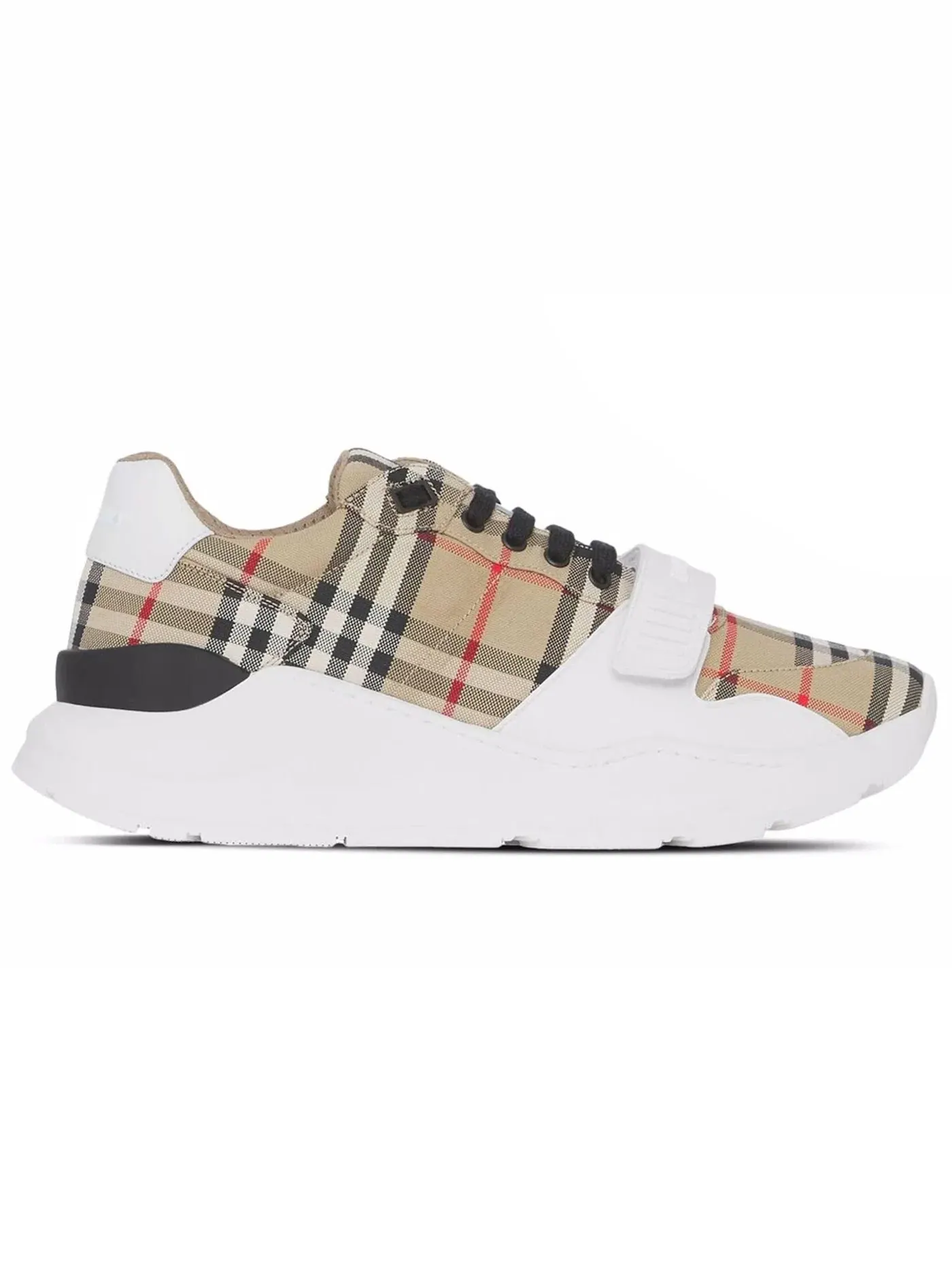 Женские кеды из кожи с принтом Burberry Check Burberry