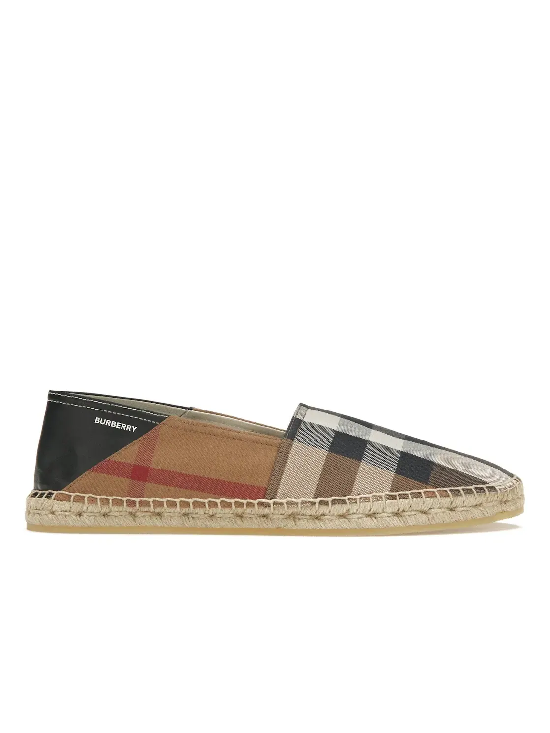 Мужские шлепанцы с принтом Burberry Check Espadrilles Burberry — изображение 1 из 4