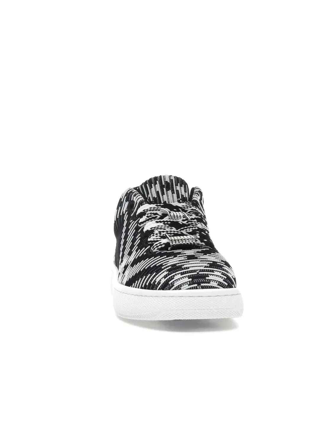 Мужские кроссовки с принтом Burberry Check Knit Box Sneaker Burberry — изображение 2 из 4, черный/белый