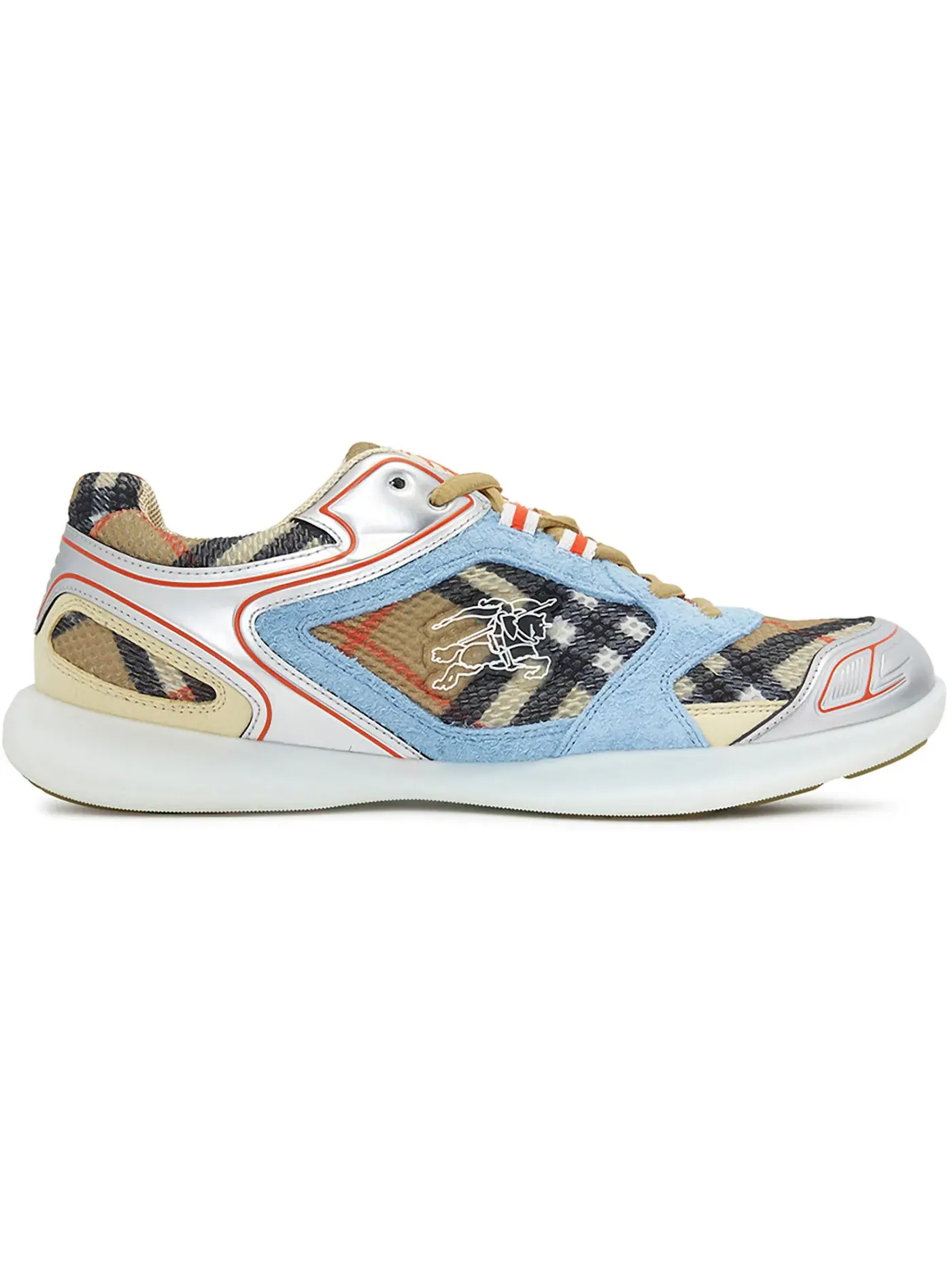 Мужские кроссовки с принтом Burberry Check Matrix Sneaker Burberry — изображение 1 из 1, бежевый