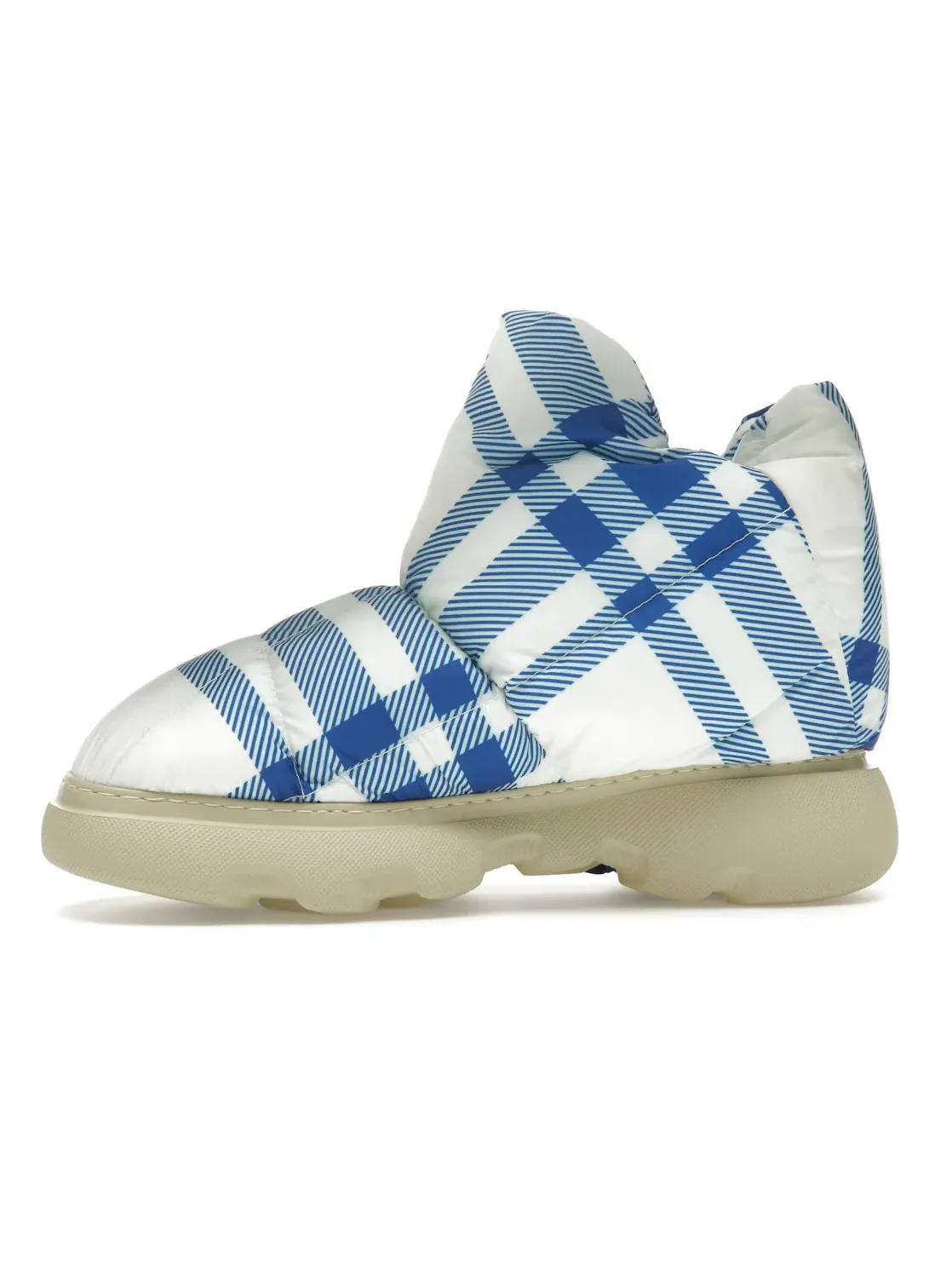 Мужские ботинки с принтом Burberry Check Pillow Boots Burberry — изображение 3 из 4, синий/белый