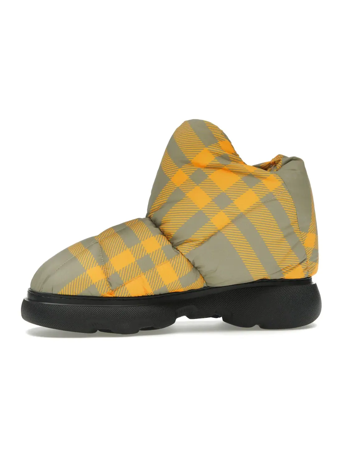 Мужские ботинки с принтом Burberry Check Pillow Boots Burberry — изображение 3 из 4, желтый бежевый