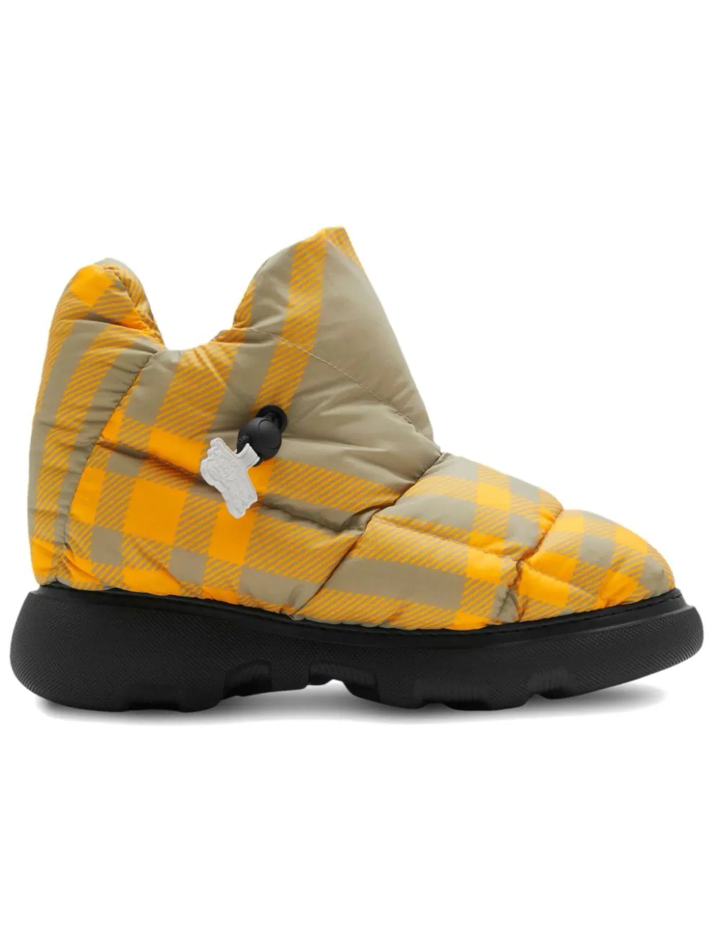 Женские сапоги с принтом Burberry Check Pillow Boots Burberry — изображение 1 из 1, желтый бежевый