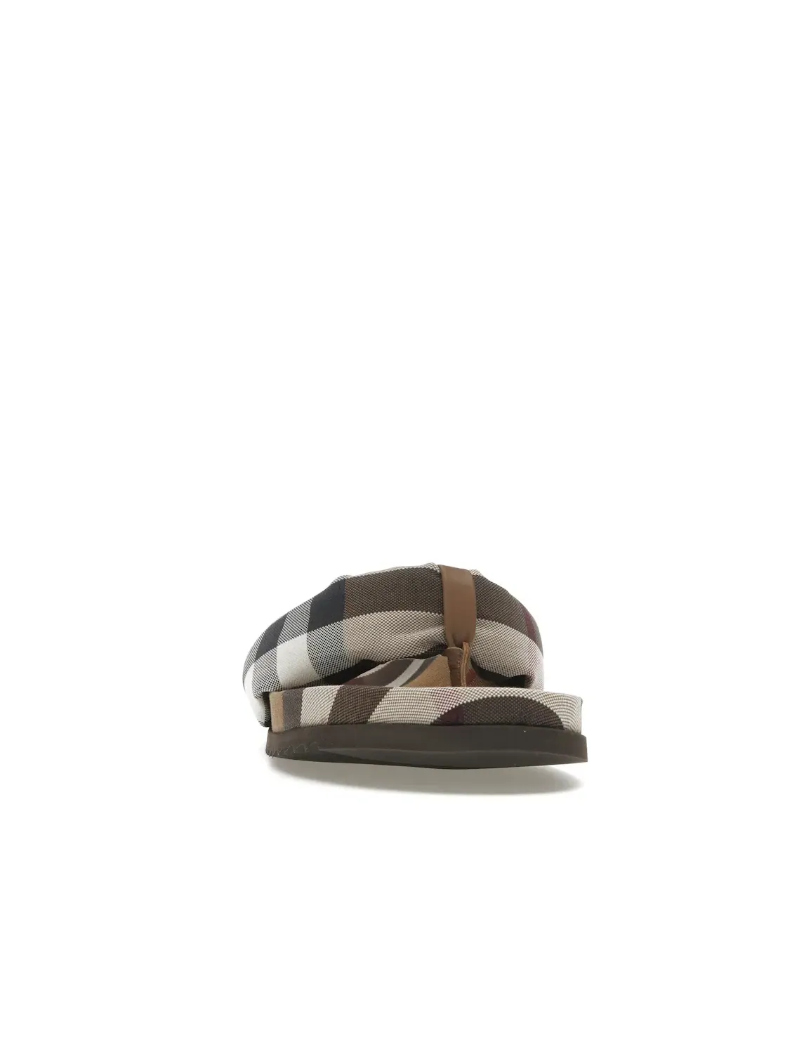 Мужские шлепанцы с принтом Burberry Check Print Burberry — изображение 2 из 4, коричневый
