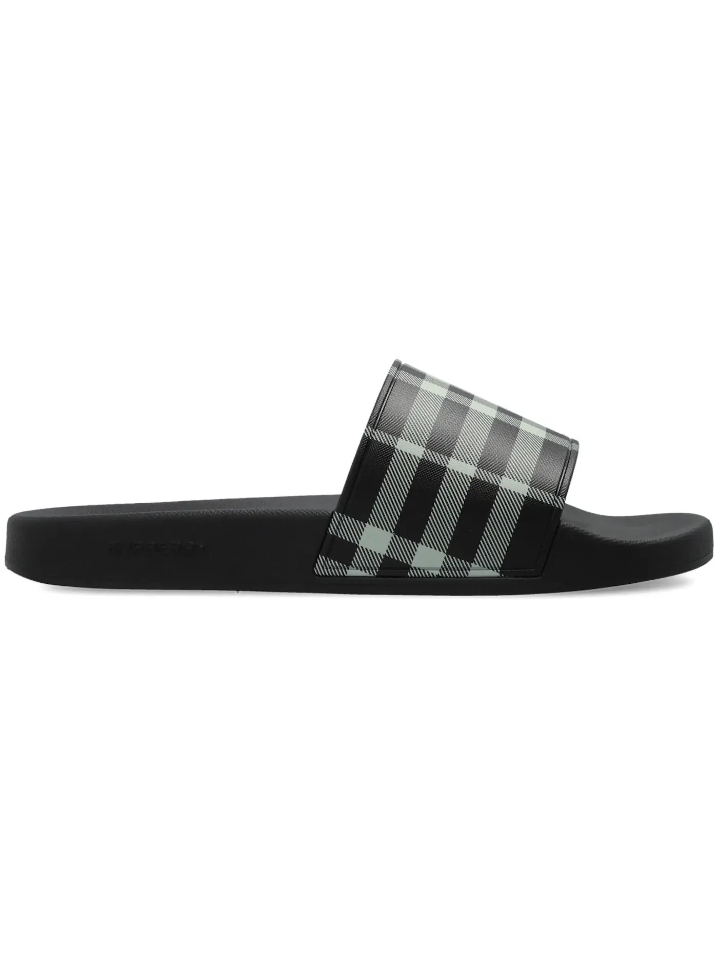 Мужские сланцы с принтом Burberry Check Slides Burberry — изображение 1 из 1, черный