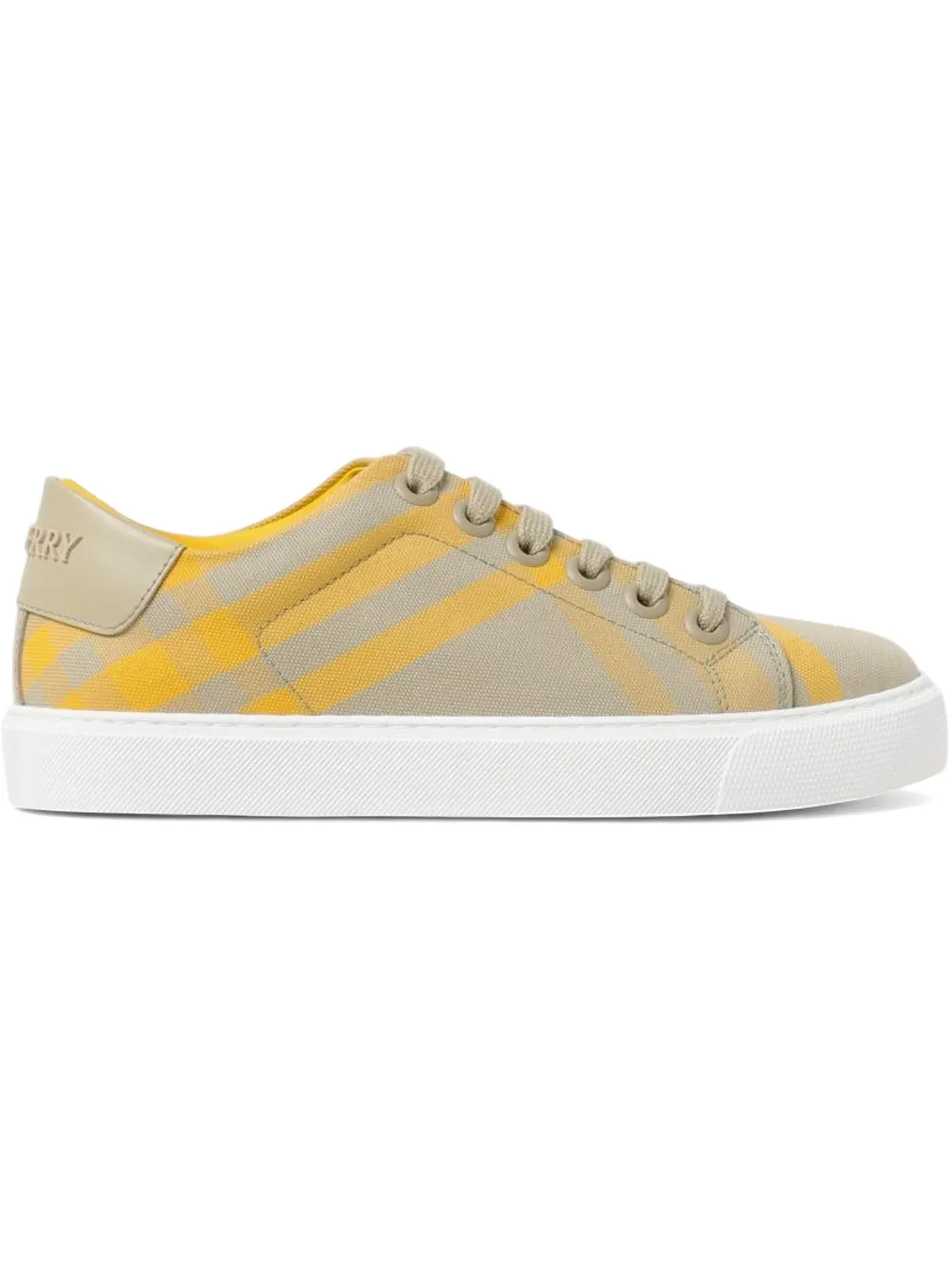 Женские кеды с принтом Burberry Checked Cotton Sneakers Burberry