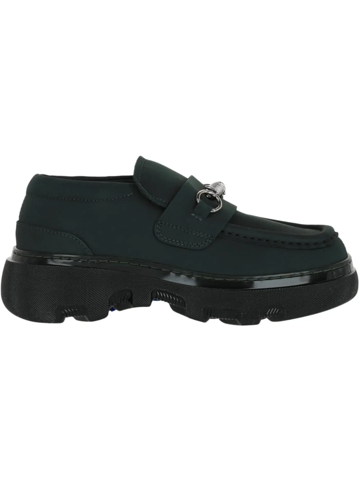 Женские лоферы на платформе Burberry Creeper Clamp Loafers Burberry — изображение 1 из 1, зеленый