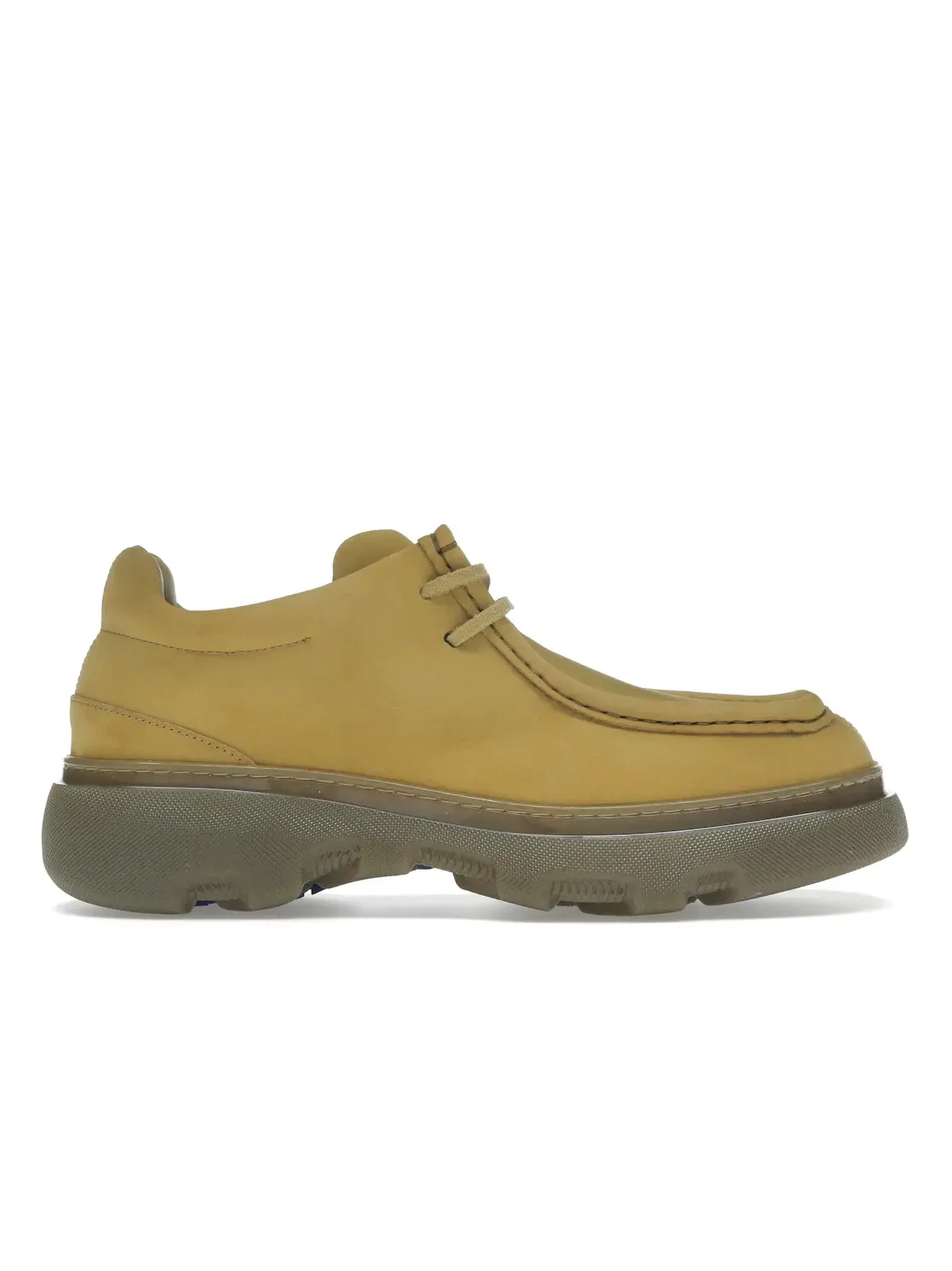 Мужские кеды с замшевым верхом Burberry Creeper Suede Derby — изображение 1 из 4, желтый