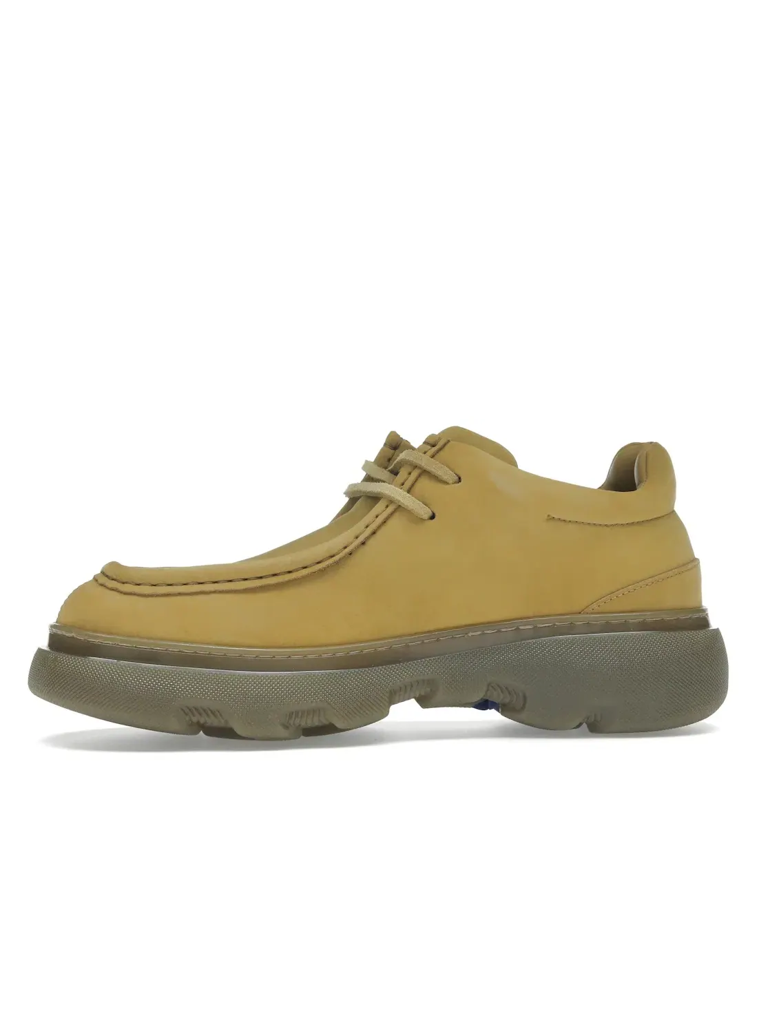 Мужские кеды с замшевым верхом Burberry Creeper Suede Derby — изображение 3 из 4, желтый