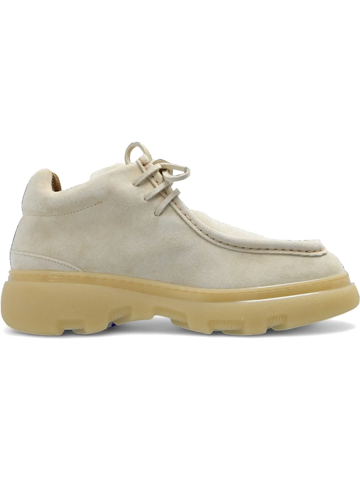 Мужские кроссовки из замши Creeper Suede Lace-up Burberry — изображение 1 из 1, глина