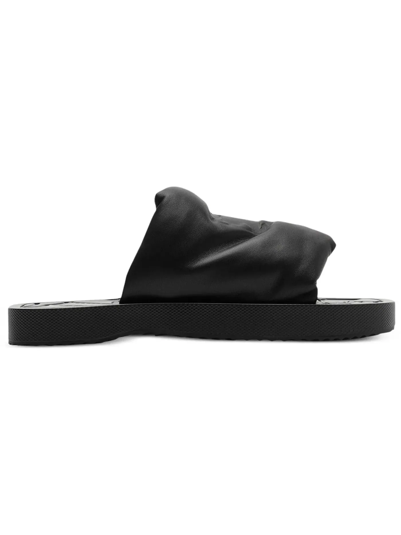 Мужские шлепанцы с монограммой Burberry EKD Slab Slides Burberry — изображение 1 из 1, черный