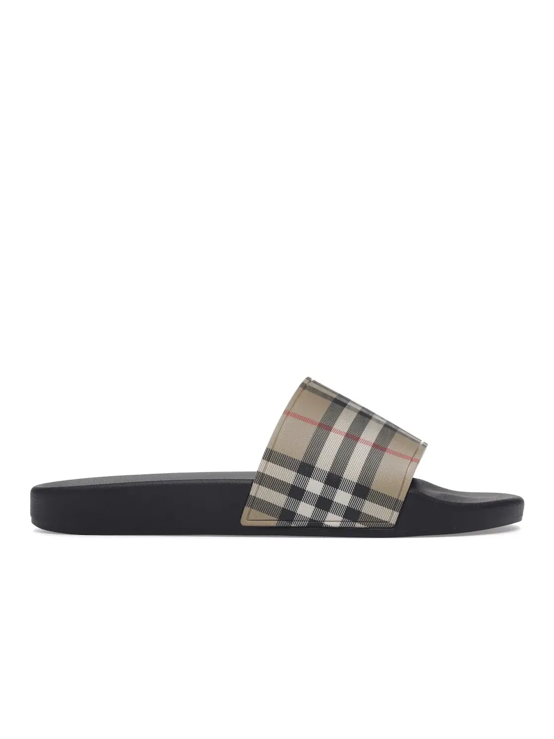 Мужские шлепанцы с принтом Burberry Vintage Check Slides Burberry — изображение 1 из 4