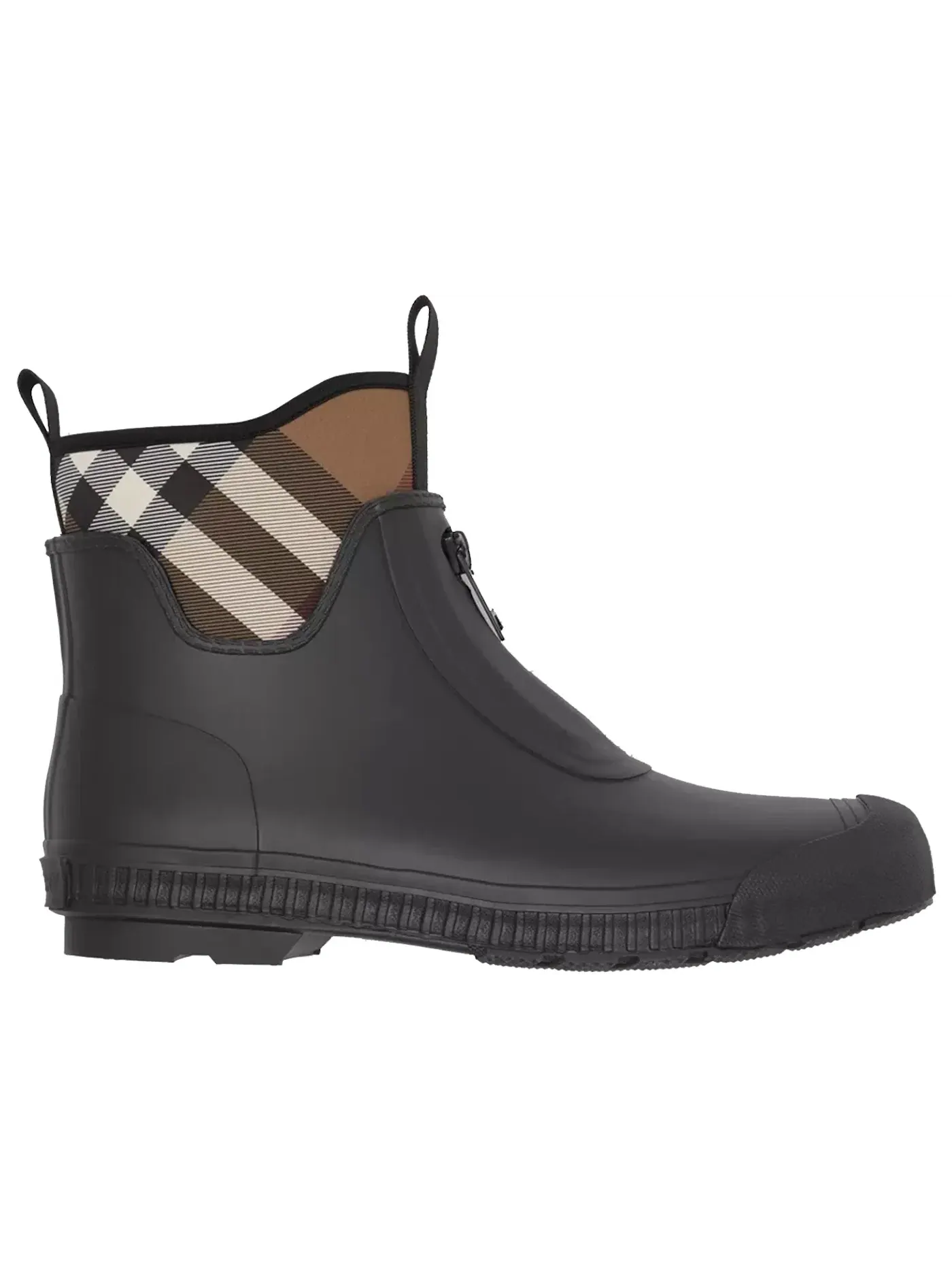 Мужские резиновые сапоги Burberry Flinton Rain Boots Burberry — изображение 1 из 3, черный/коричневый/белый
