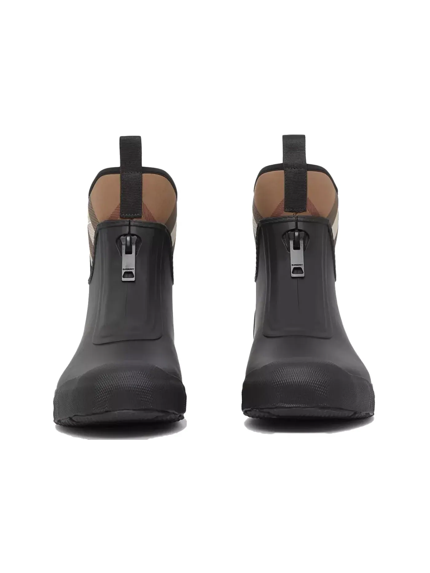 Мужские резиновые сапоги Burberry Flinton Rain Boots Burberry — изображение 2 из 3, черный/коричневый/белый