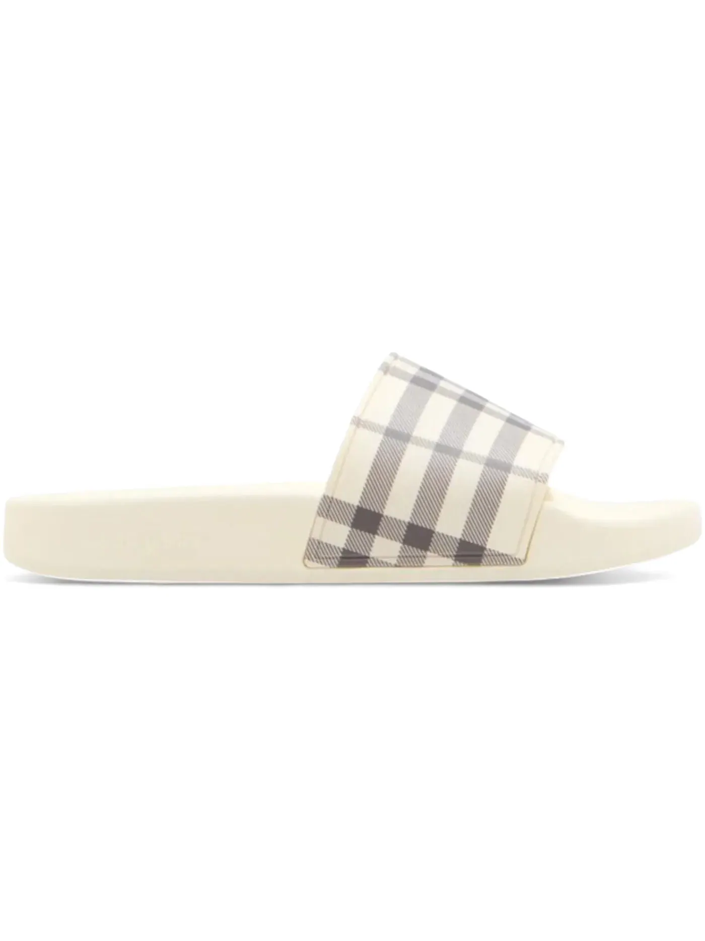 Женские сандалии с принтом Burberry Furley Check Sandal Burberry — изображение 1 из 1, светлый бежевый