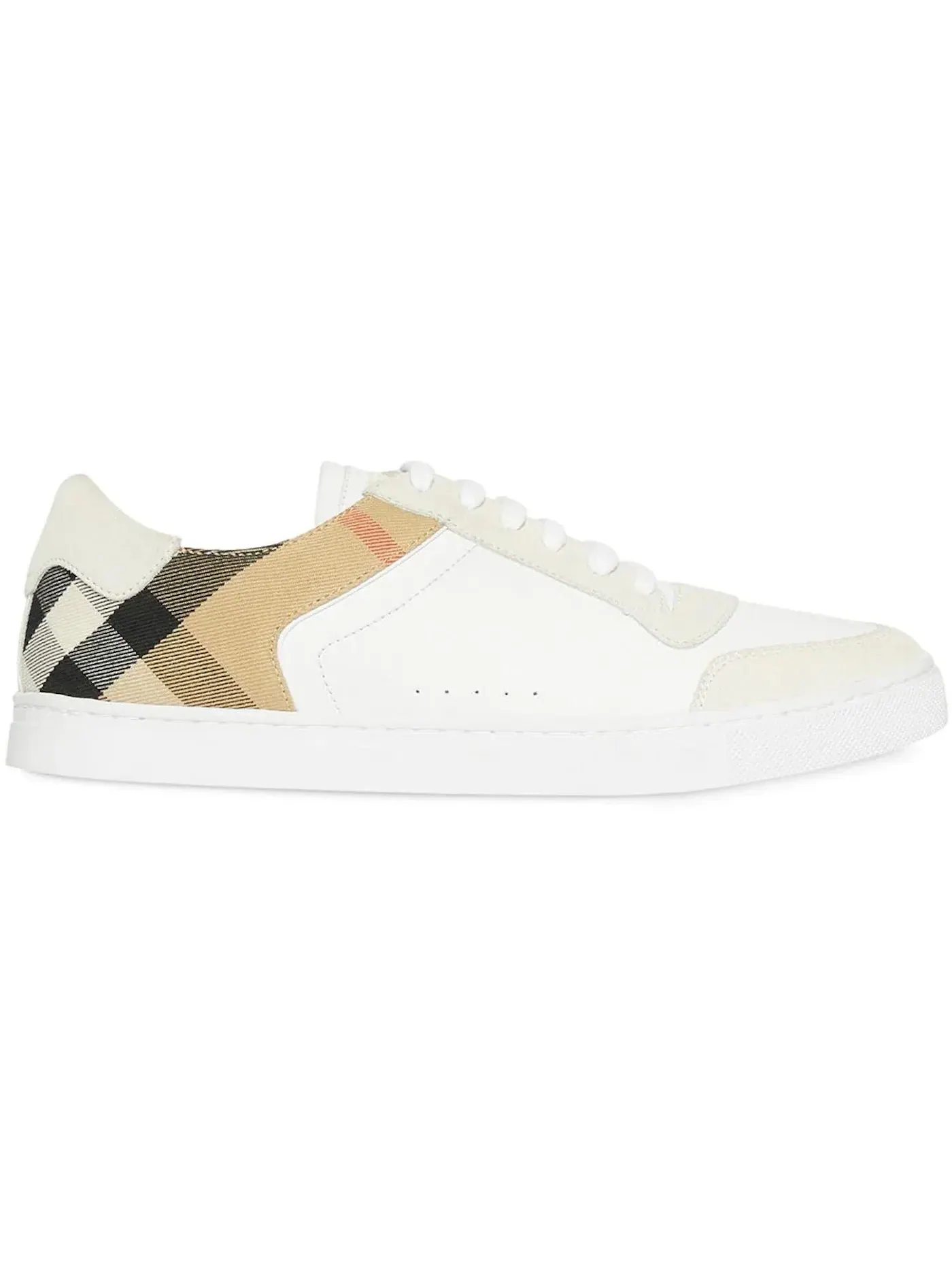 Мужские кроссовки с принтом Burberry House Check Panel Burberry — изображение 1 из 1, белый/бежевый