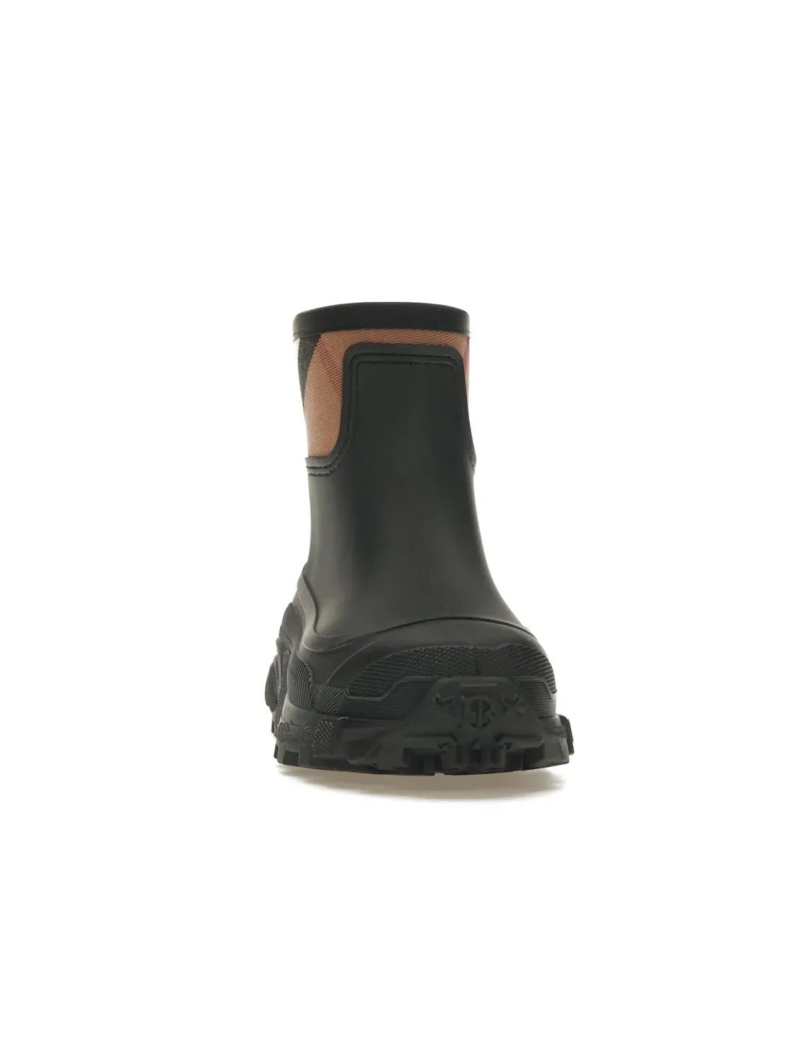 Женские резиновые сапоги с принтом Burberry House Check Rain Boots Burberry — изображение 2 из 4, черный/бежевый