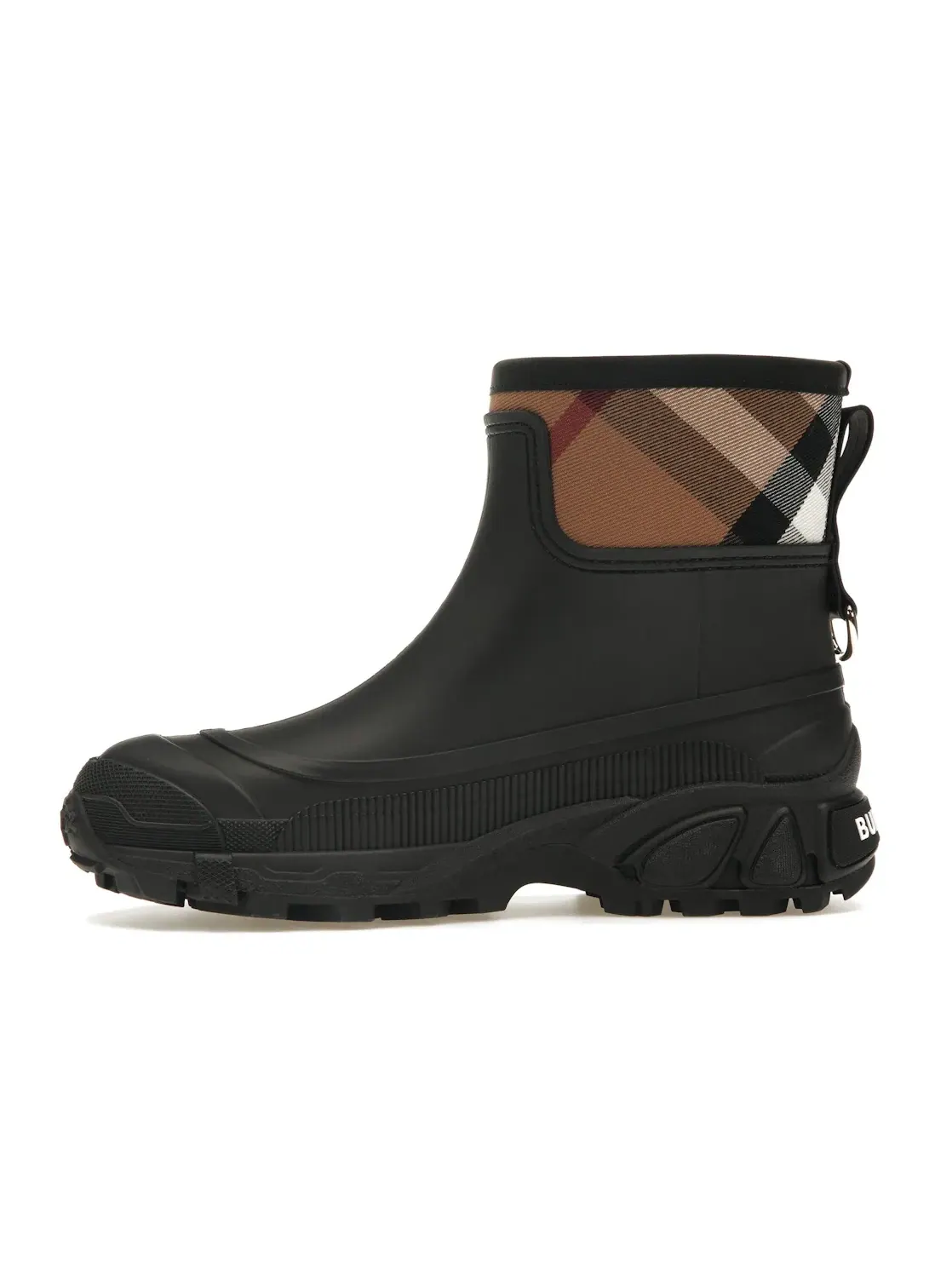 Женские резиновые сапоги с принтом Burberry House Check Rain Boots Burberry — изображение 3 из 4, черный/бежевый