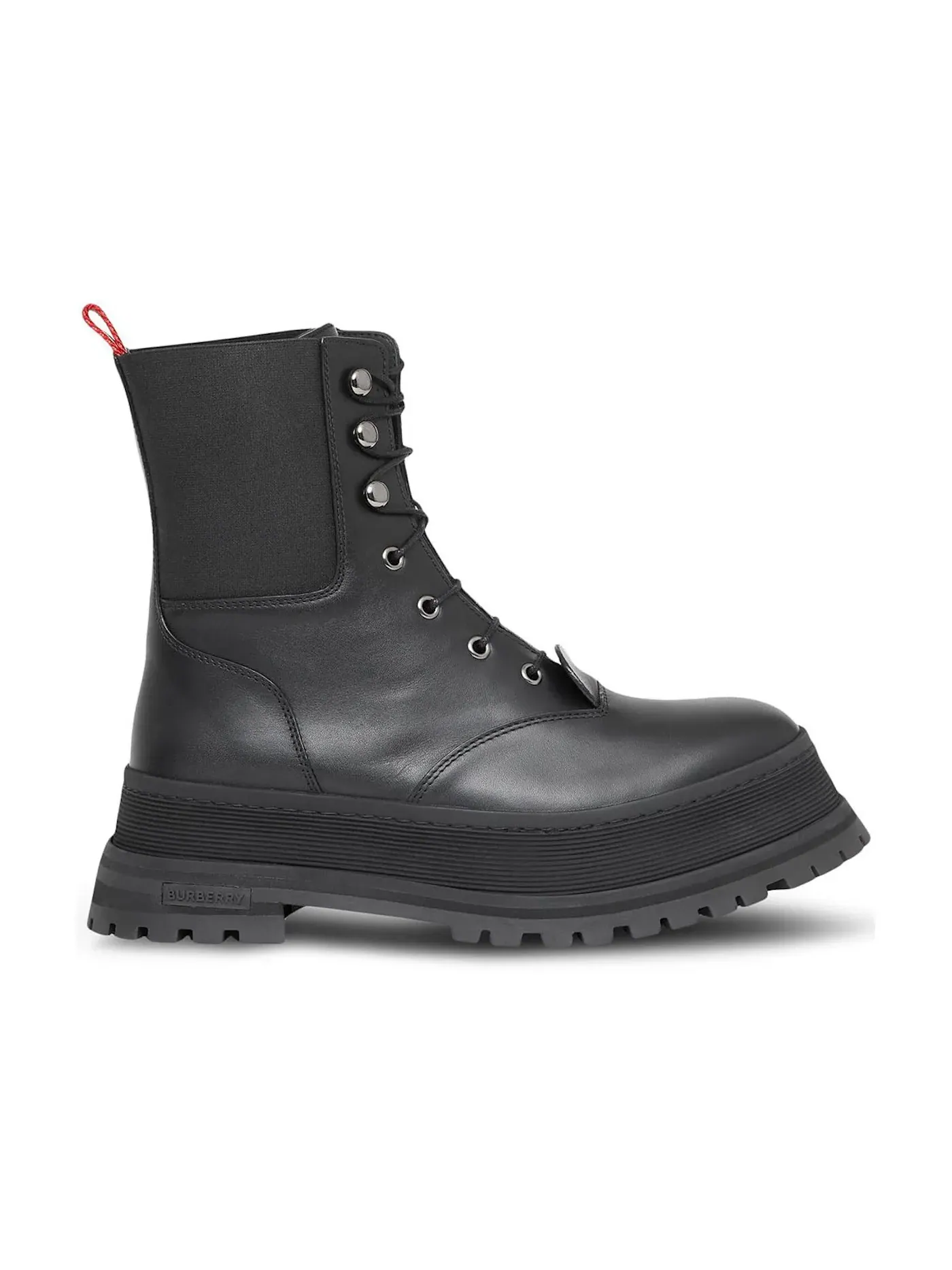 Женские ботинки с молнией Burberry Iconic Strip Chunk Boots Burberry — изображение 1 из 1, черный