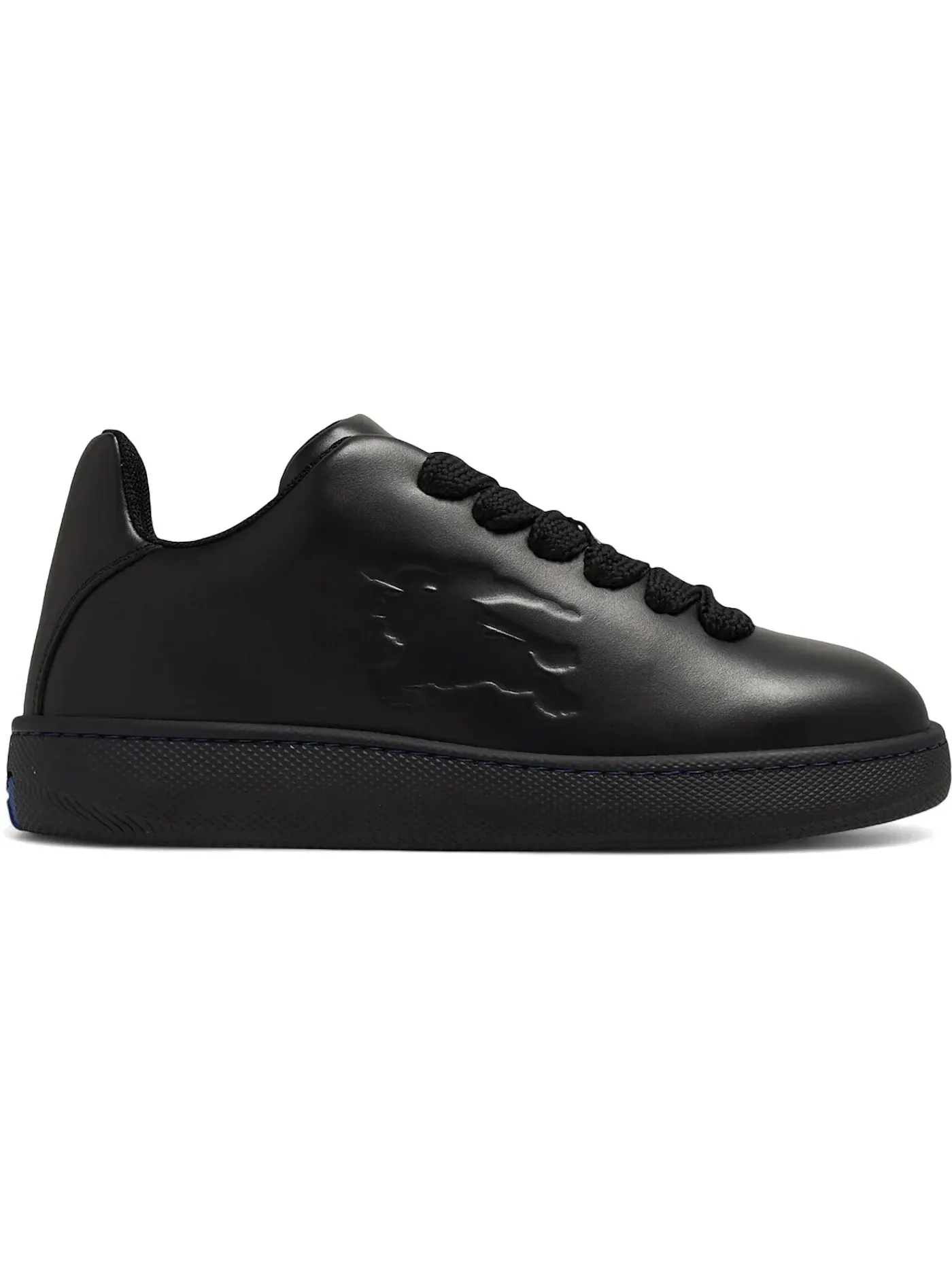 Мужской кожаный кроссовок с тиснением Burberry Leather Box Sneaker Burberry — изображение 1 из 1, черный