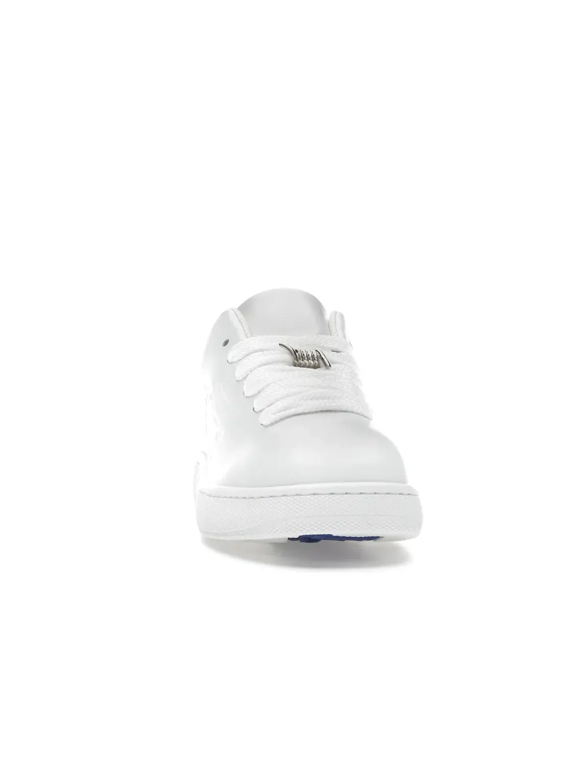 Мужские кожаные кроссовки с принтом Burberry Leather Box Sneaker Burberry — изображение 2 из 4, белый