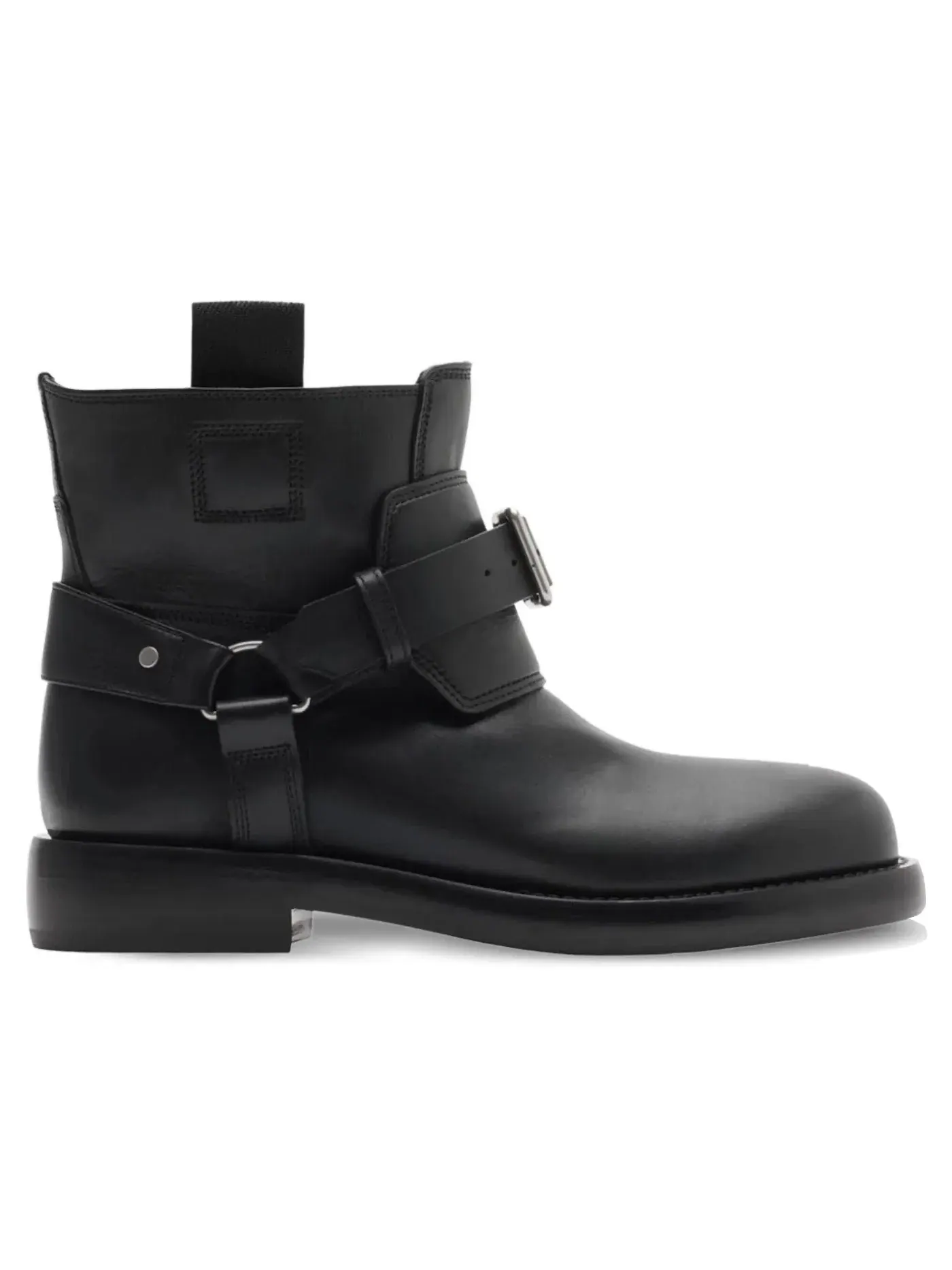 Женские ботинки кожаные Burberry Leather Cobble Boot — изображение 1 из 1, черный