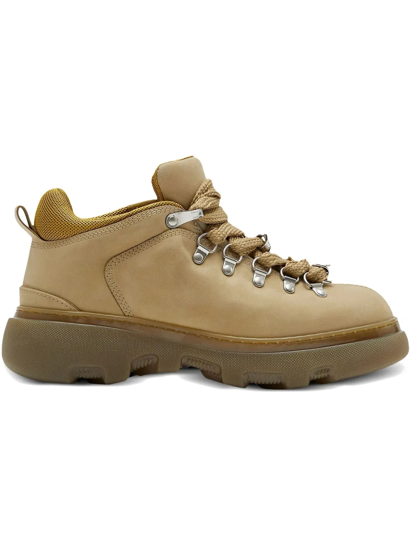 Женские ботинки кожаные Burberry Leather Trek Boot Burberry — изображение 1 из 1, бежевый