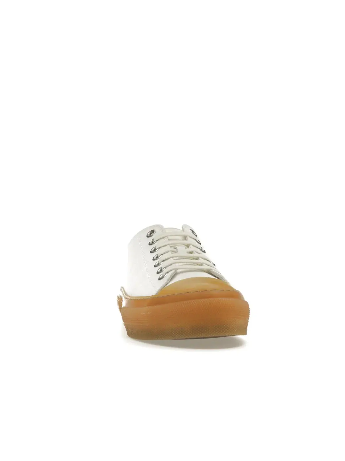 Мужские кеды с логотипом Burberry Logo Detail Cotton Trainer Burberry — изображение 2 из 4, белый