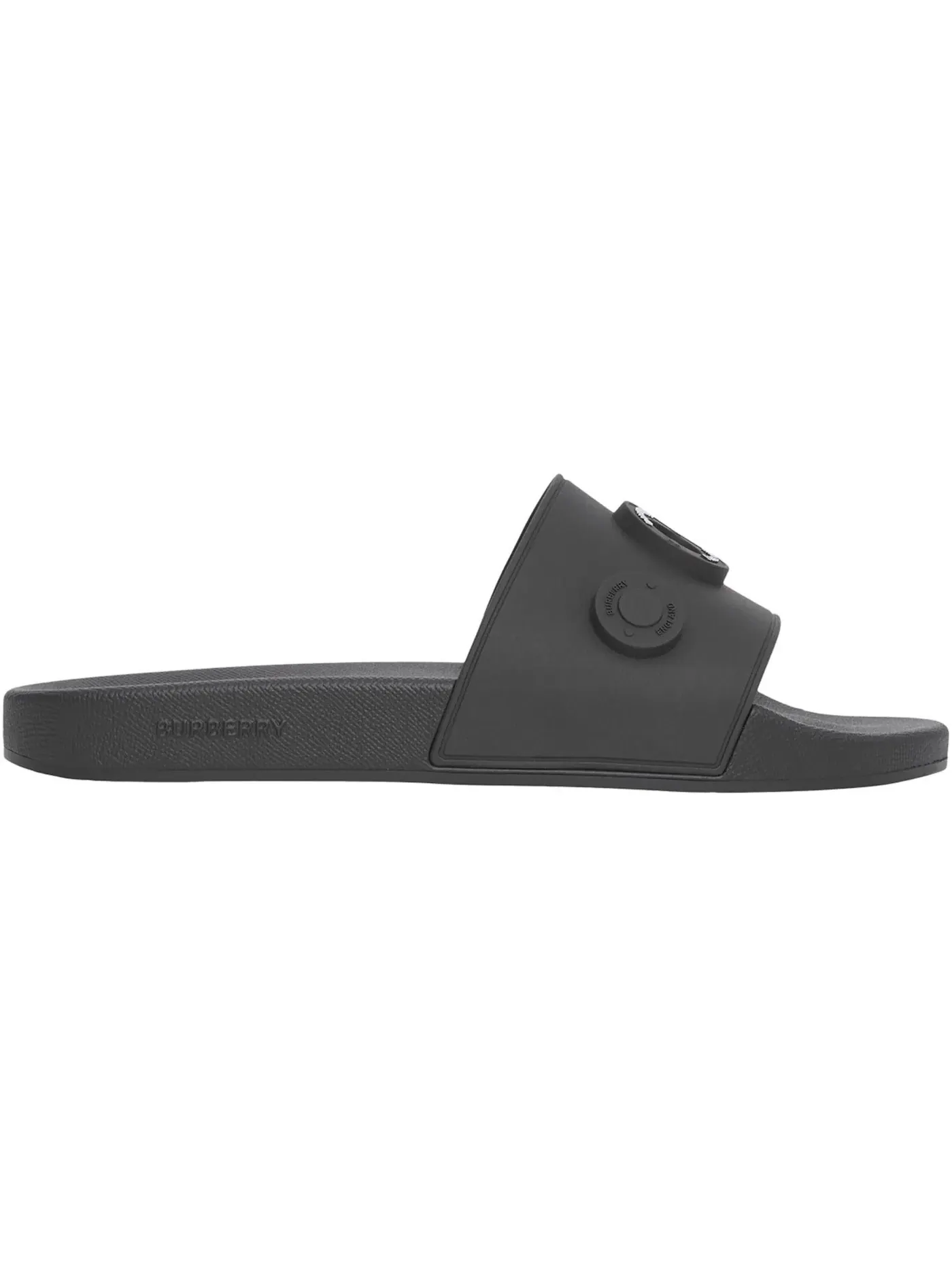Мужские шлепанцы с принтом Burberry Logo Graphic Slides Burberry — изображение 1 из 1, черный
