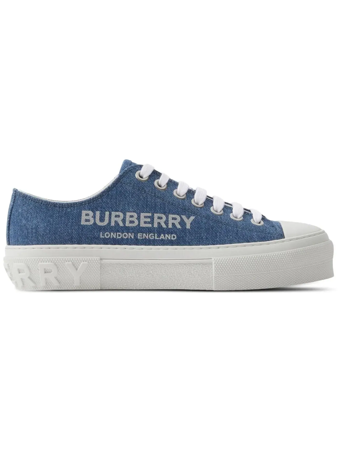 Женские кеды с принтом Burberry Logo-print Denim Burberry