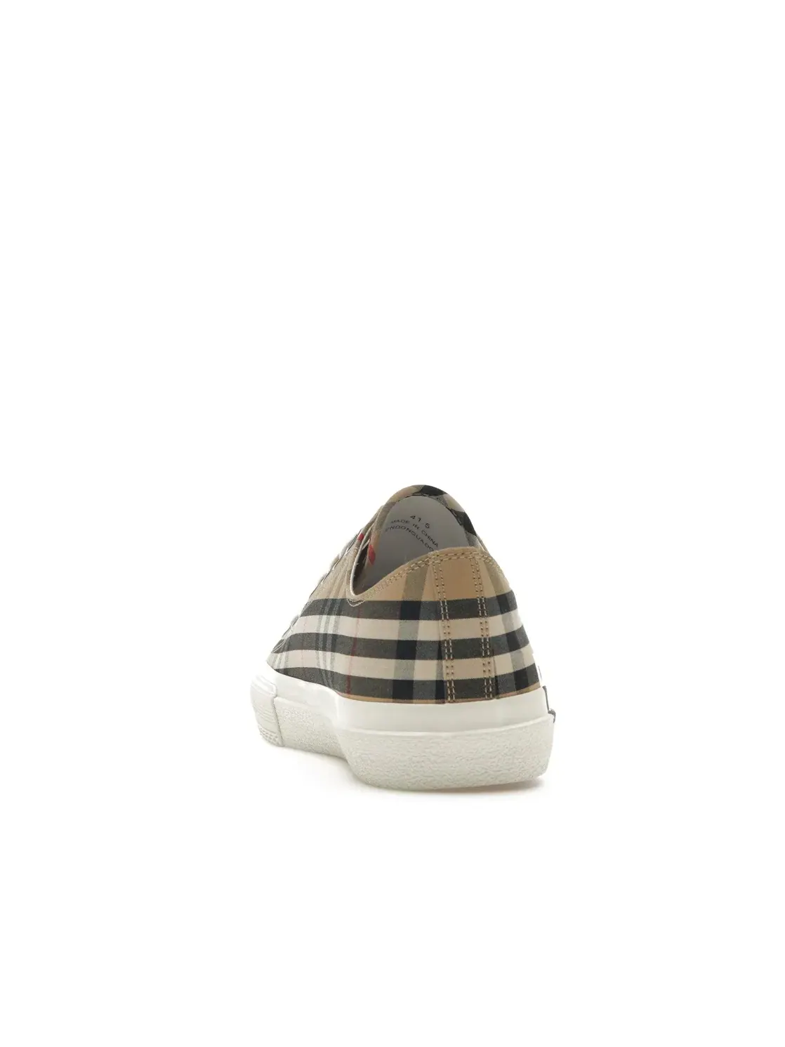 Мужские кеды с принтом Burberry Logo Print Burberry — изображение 4 из 4, бежевый/черный/белый