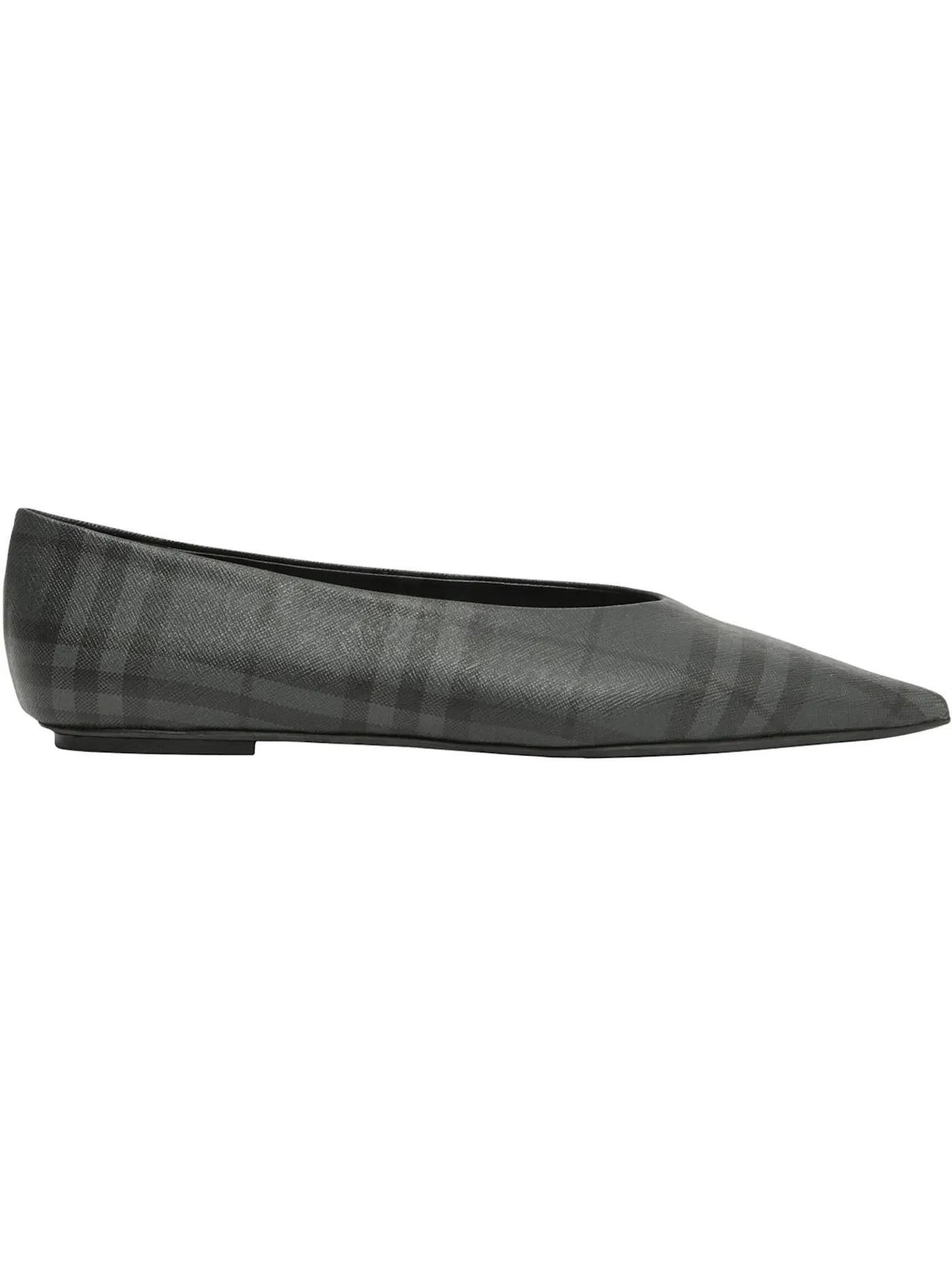 Женские балетки с принтом Burberry Madelina Ballet Flat Burberry — изображение 1 из 2, серый